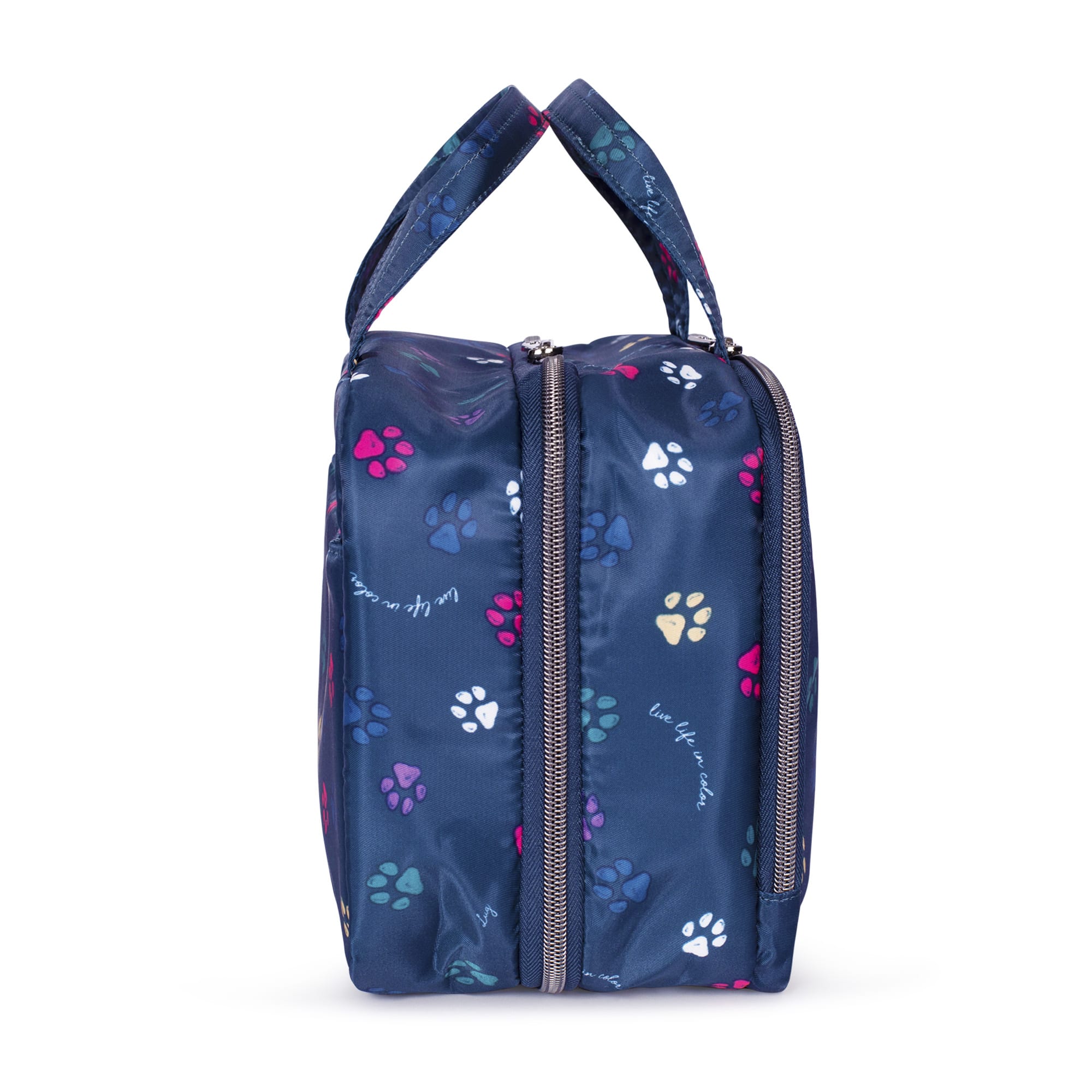 Flatbed Deluxe Cosmetic Case - PAWS NAVY - Flatbed_PawsNavy_03