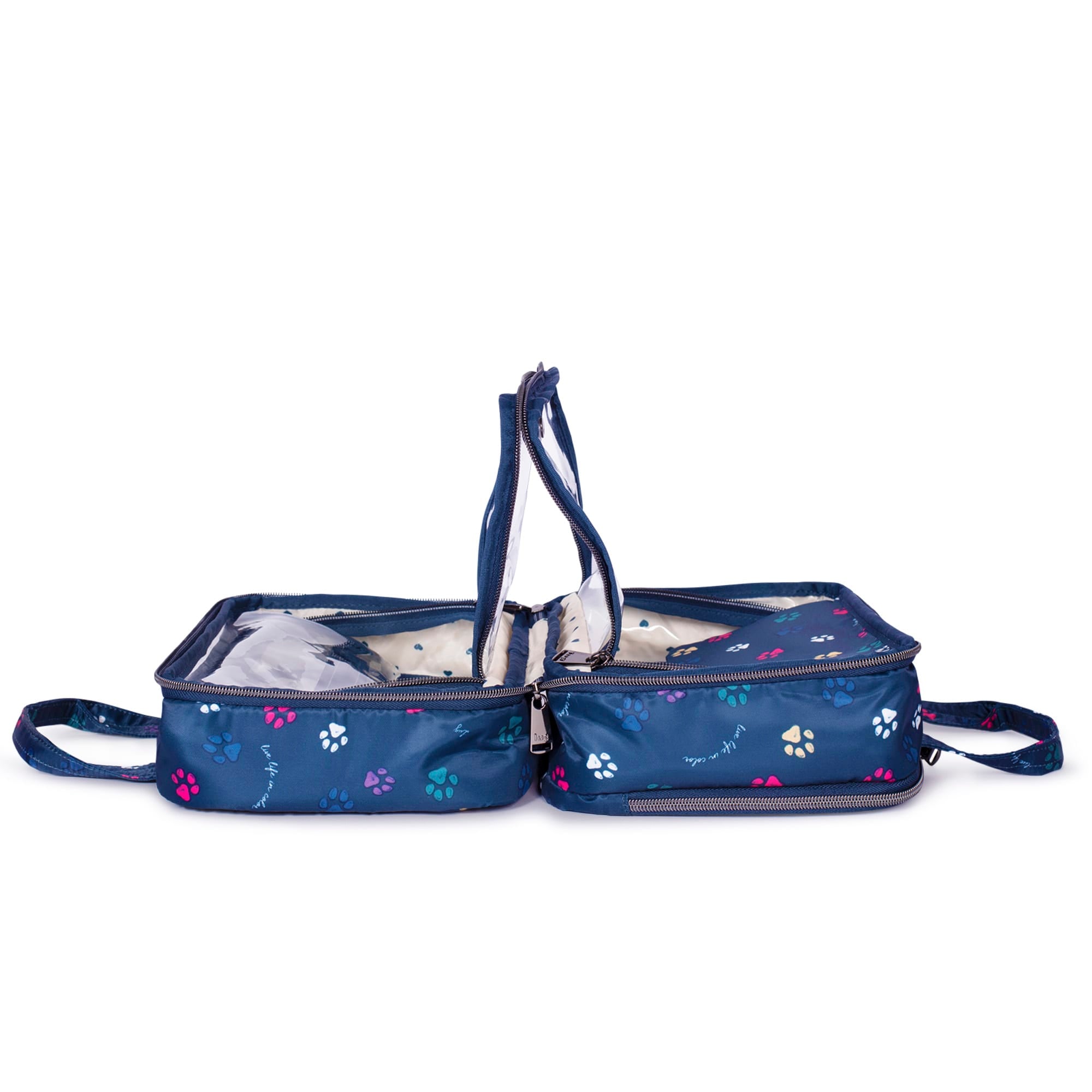 Flatbed Deluxe Cosmetic Case - PAWS NAVY - Flatbed_PawsNavy_05_02