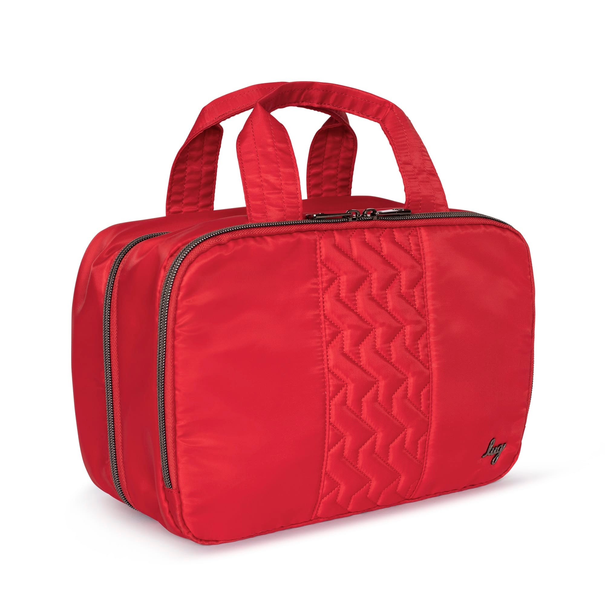 Flatbed Deluxe Cosmetic Case - POPPY RED - Flatbed_Poppy-Red_02