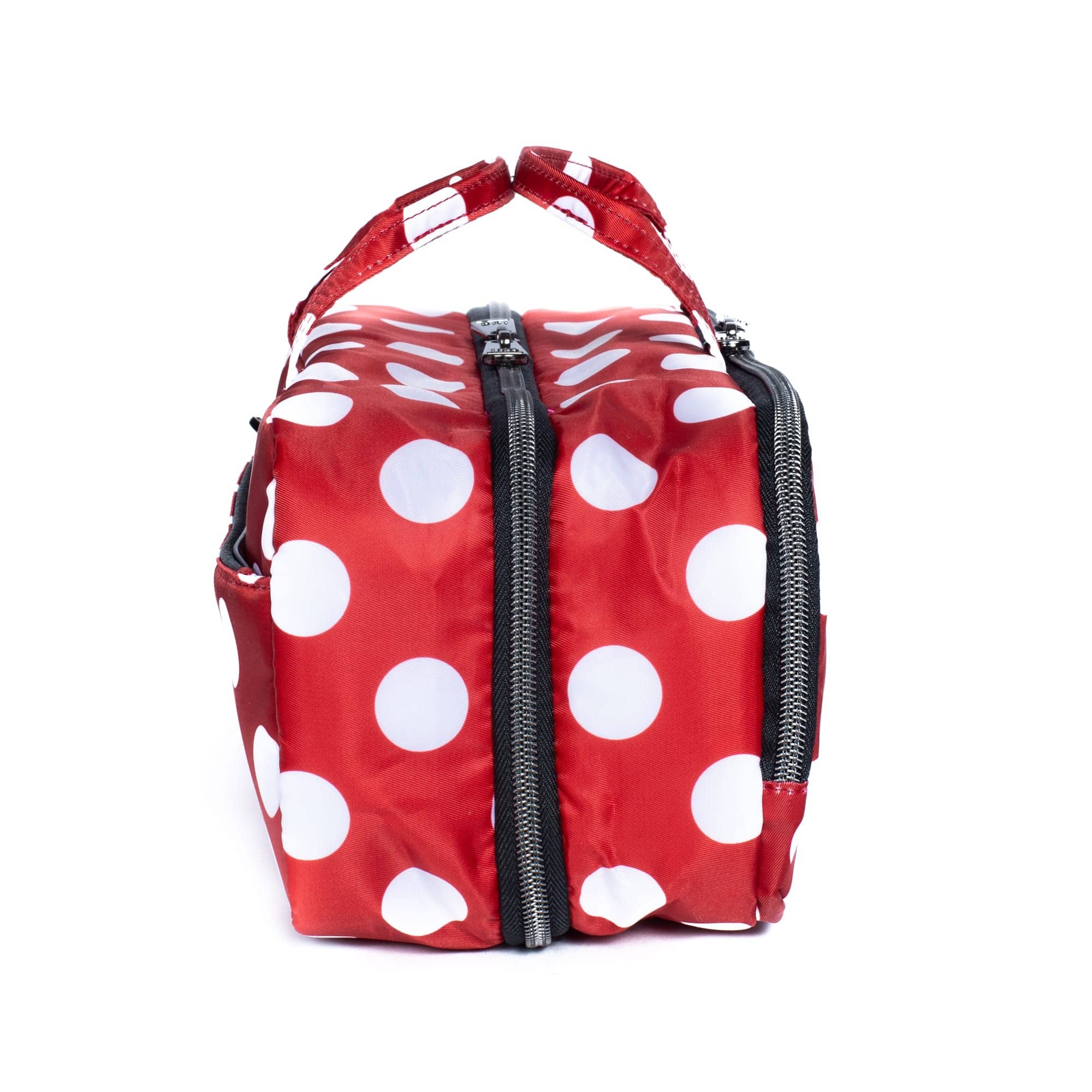 Flatbed Slim Cosmetic Case - CRIMSON LARGE DOT - Flatbedslim_CrimsonLargeDot_03