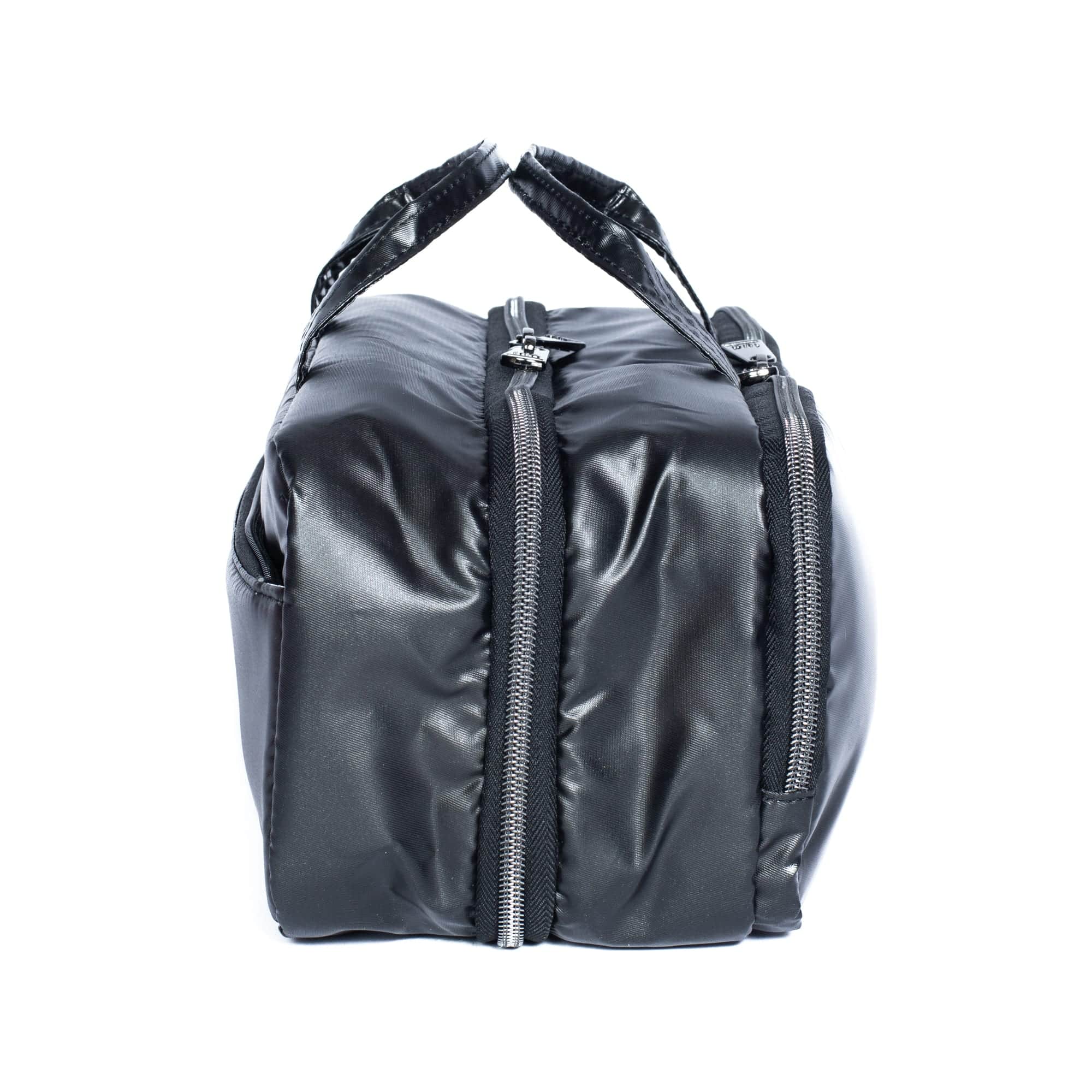 Flatbed Slim Cosmetic Case - METALLIC BLACK - Flatbedslim_MetallicBlack_03