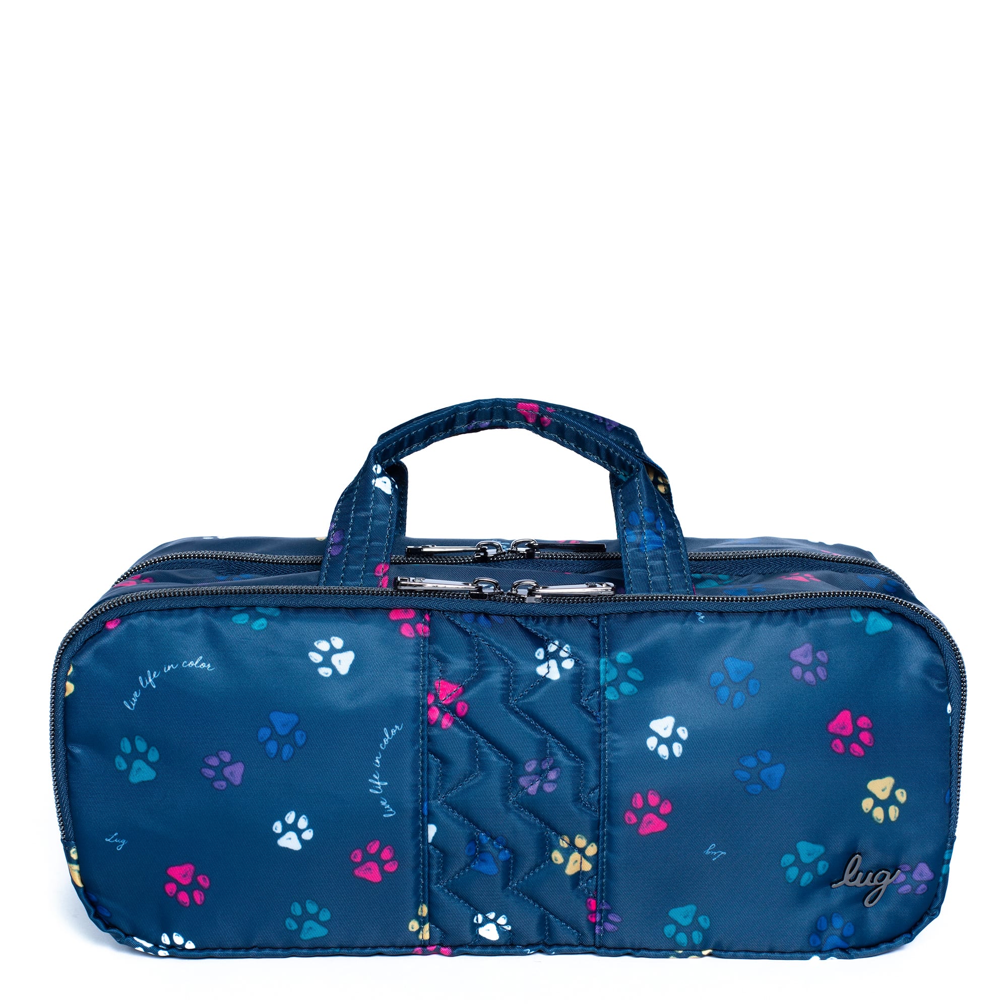 Flatbed Slim Cosmetic Case - PAWS NAVY - Flatbedslim_PawsNavy_01