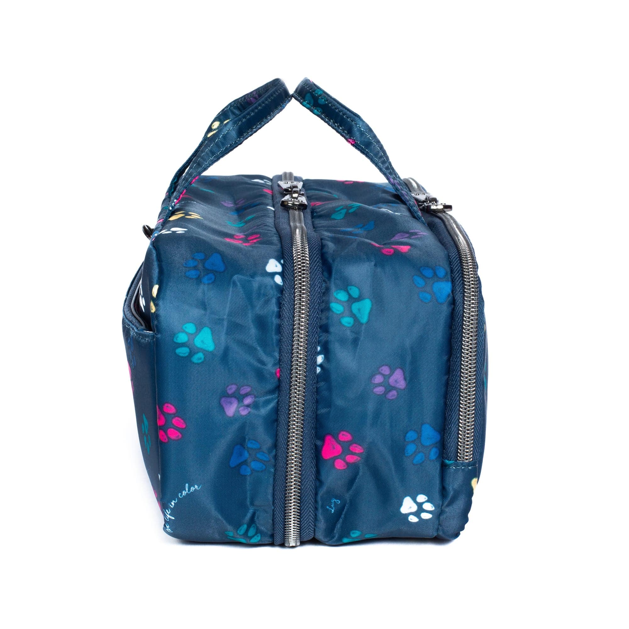 Flatbed Slim Cosmetic Case - PAWS NAVY - Flatbedslim_PawsNavy_03