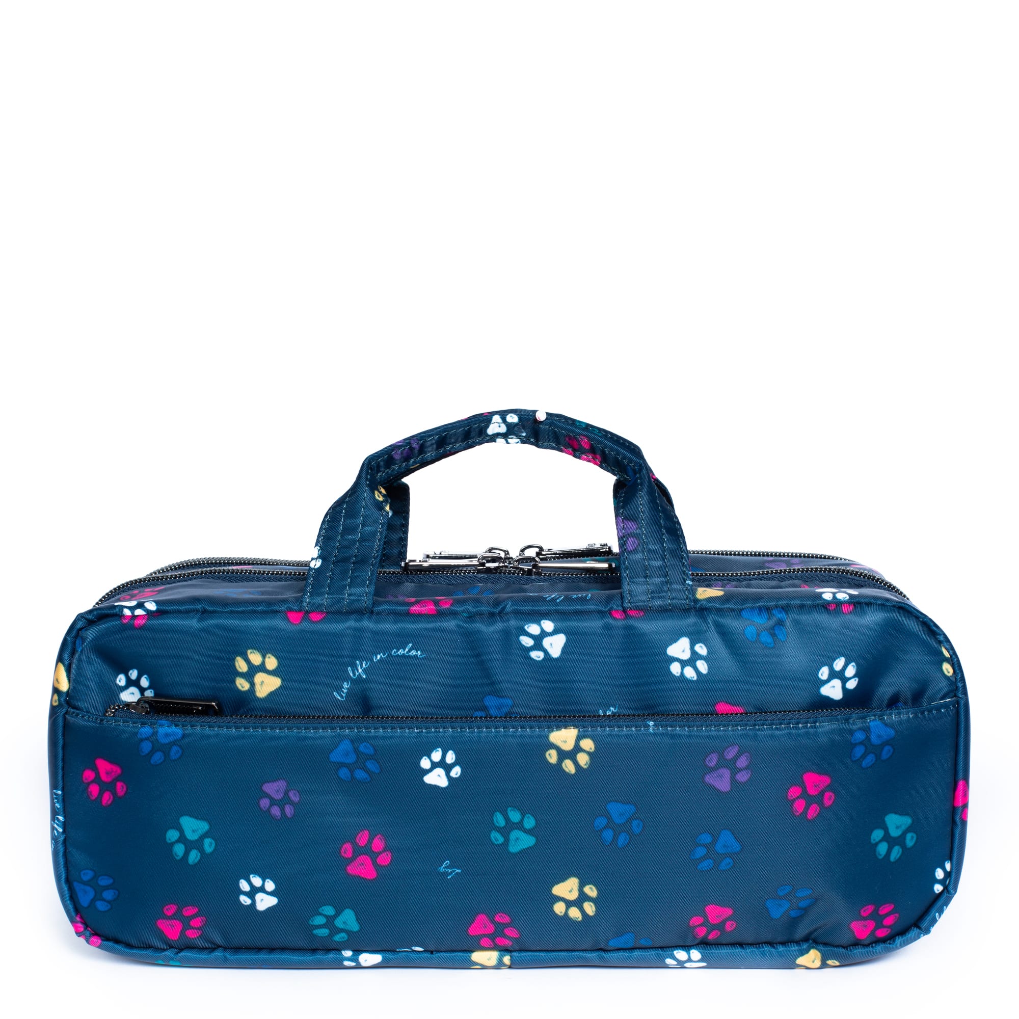 Flatbed Slim Cosmetic Case - PAWS NAVY - Flatbedslim_PawsNavy_04