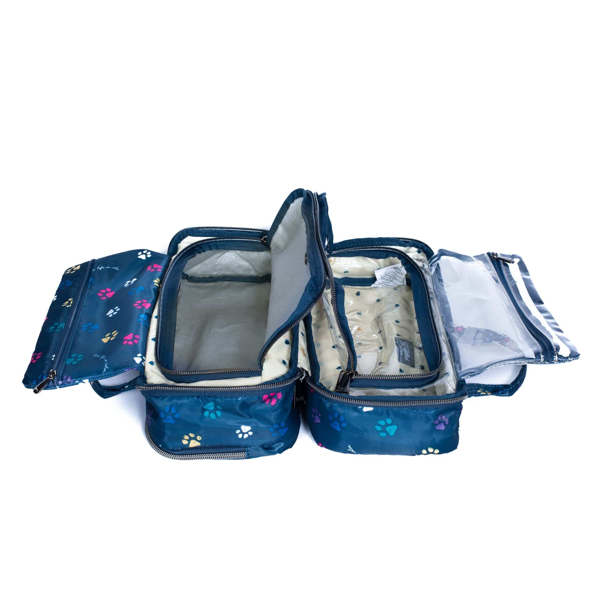 Flatbed Slim Cosmetic Case - PAWS NAVY - Flatbedslim_PawsNavy_05