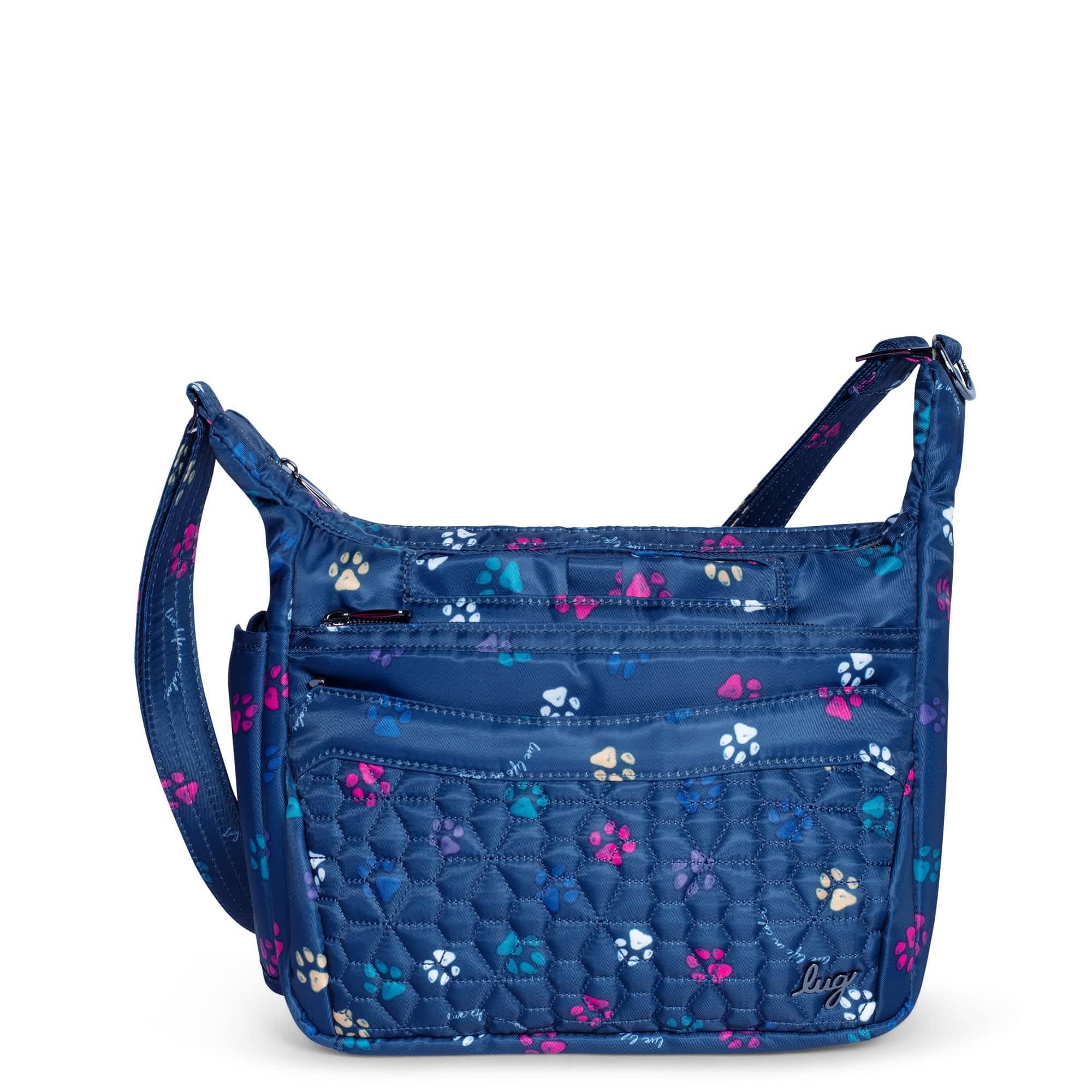 Flutter SE Crossbody Bag - PAWS NAVY - FlutterSE_PawsNavy_01