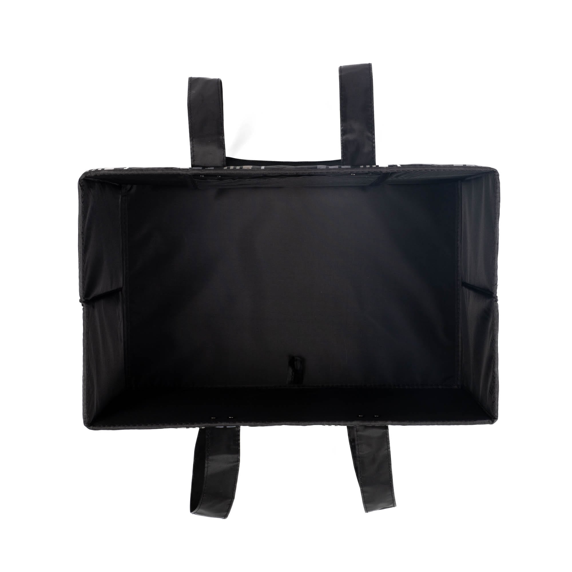 Gallop Collapsible Carry-All Tote - LOVE STRIPE BLACK - GallopToteBag_BlackLoveStripe_05