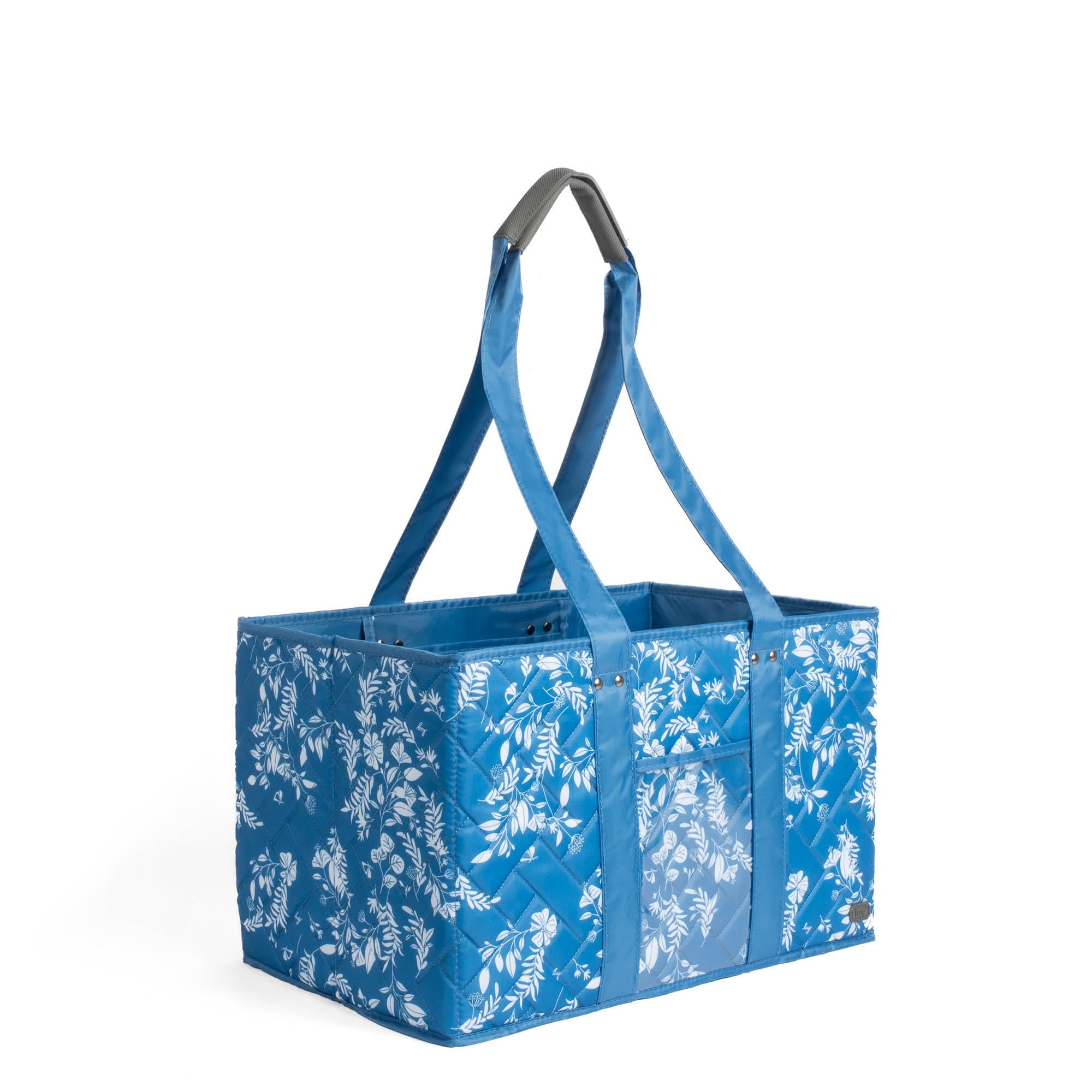 Gallop Collapsible Carry-All Tote - FLOURISH BLUE - GallopToteBag_FlourishBlue_04