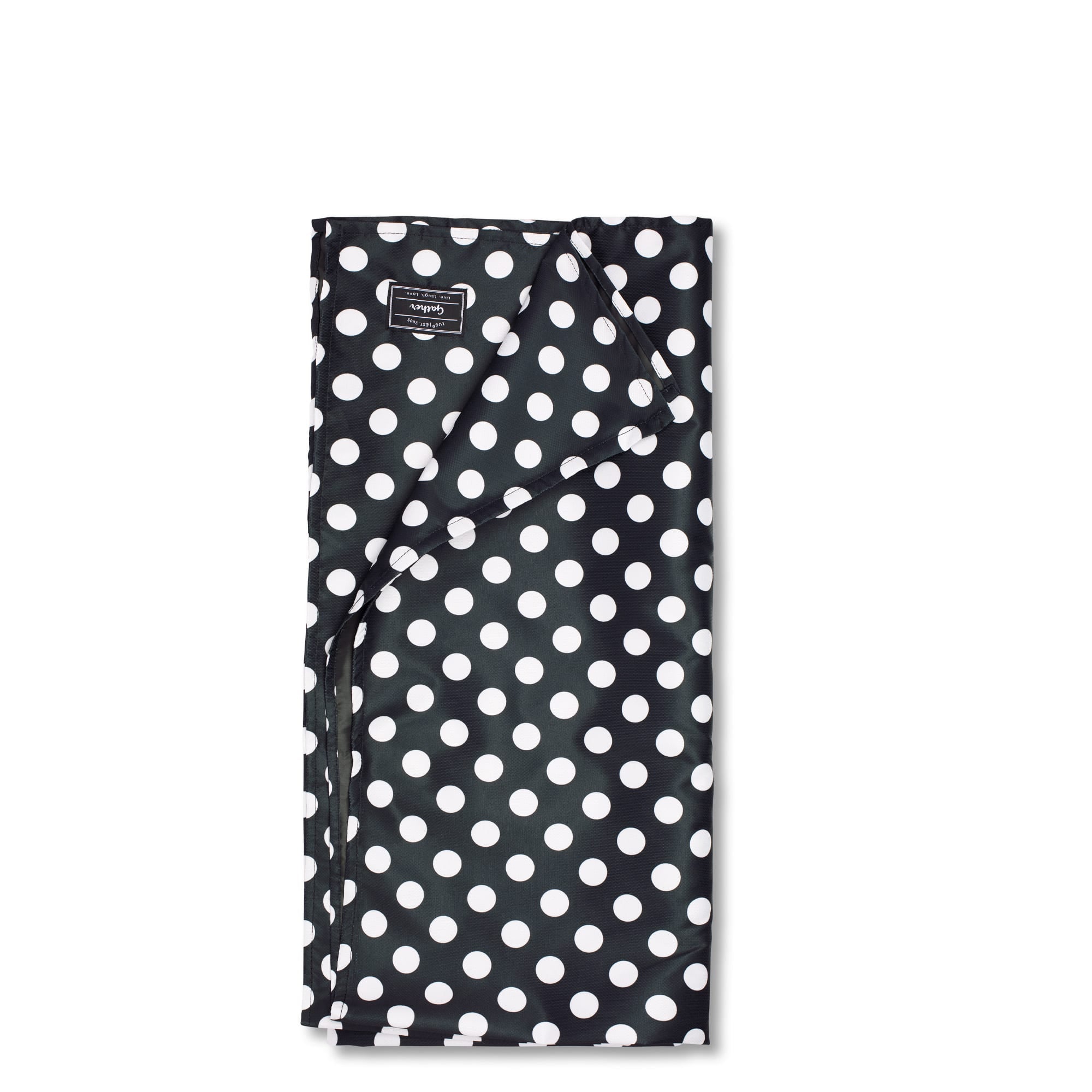 Gather Picnic Blanket - BLACK LARGE DOT - Gather_BlackLargeDot_04