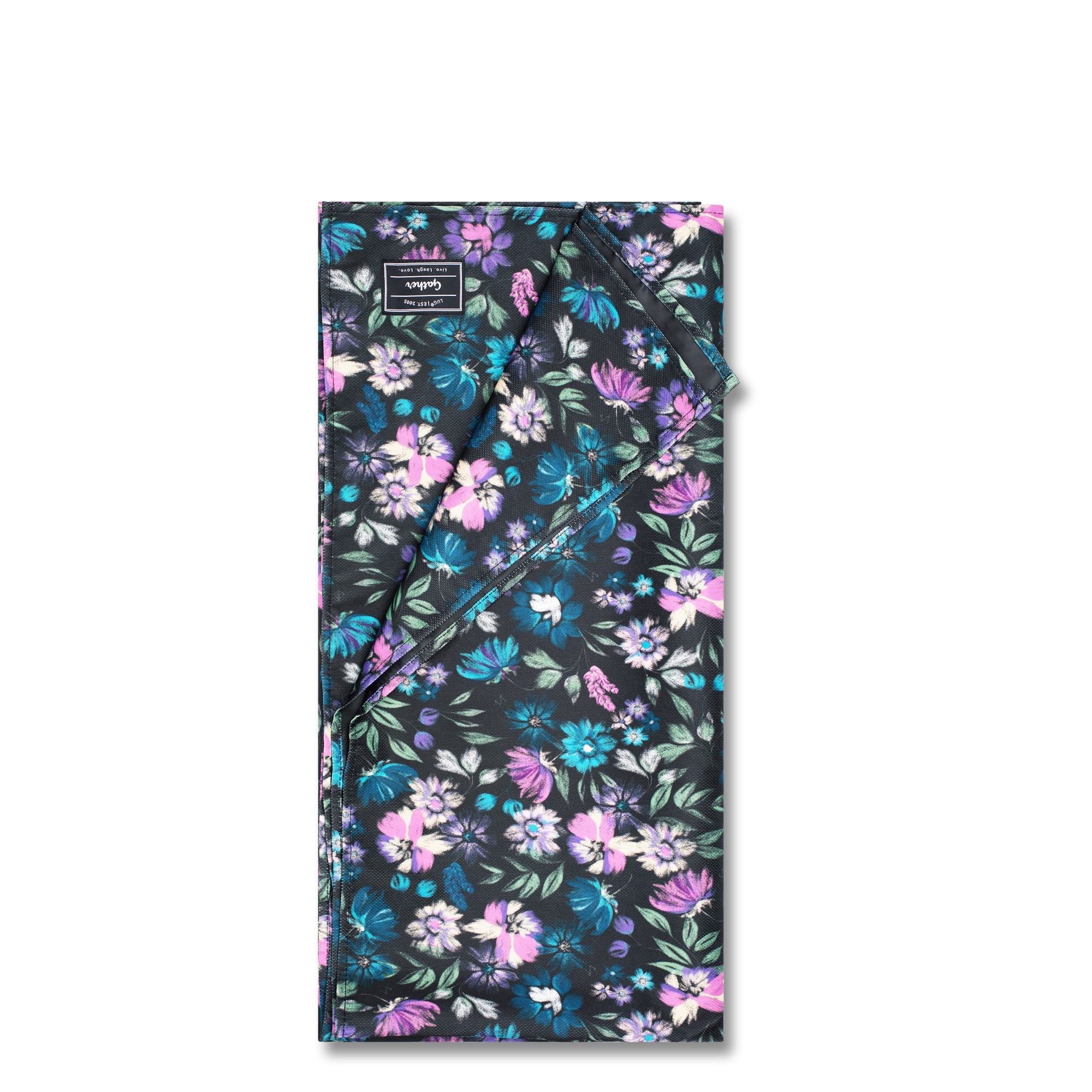 Gather Picnic Blanket - BLOOM BLACK - Gather_Bloom_Black_01