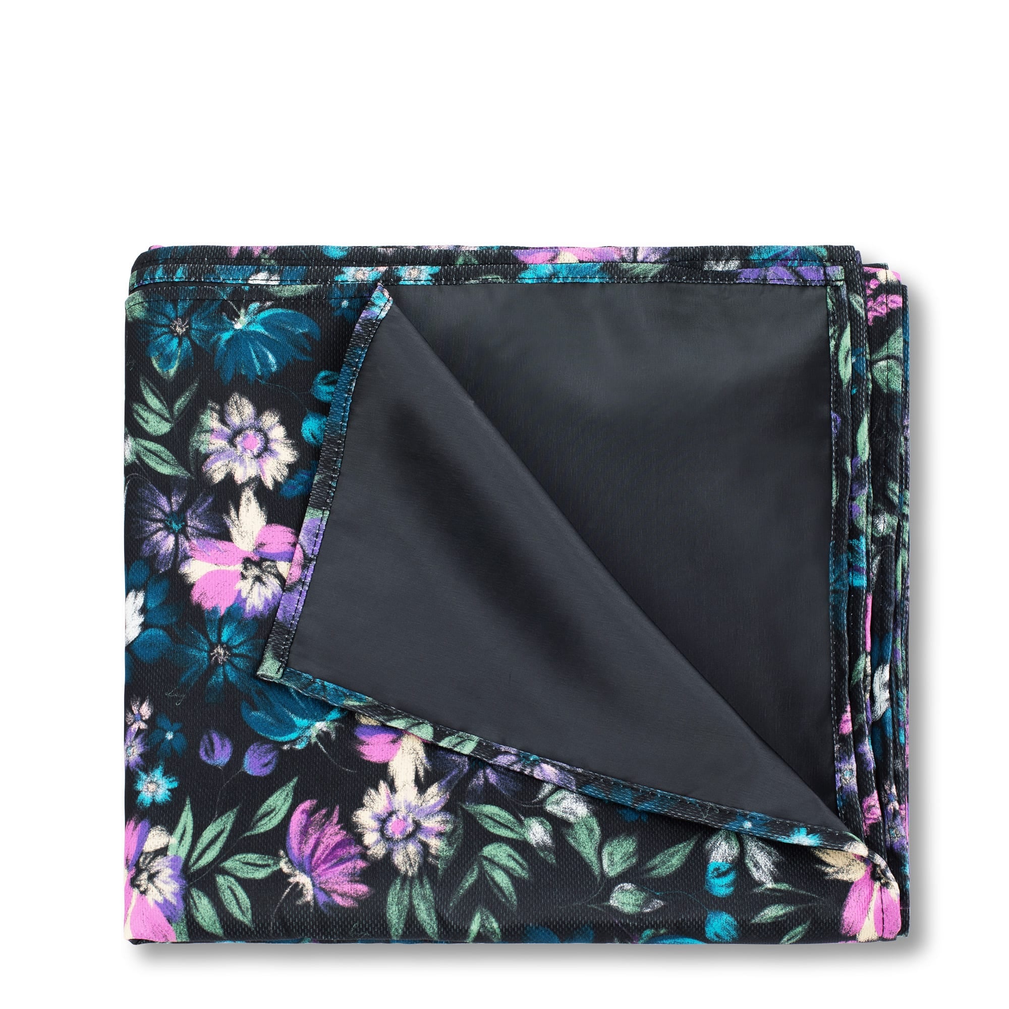 Gather Picnic Blanket - BLOOM BLACK - Gather_Bloom_Black_02