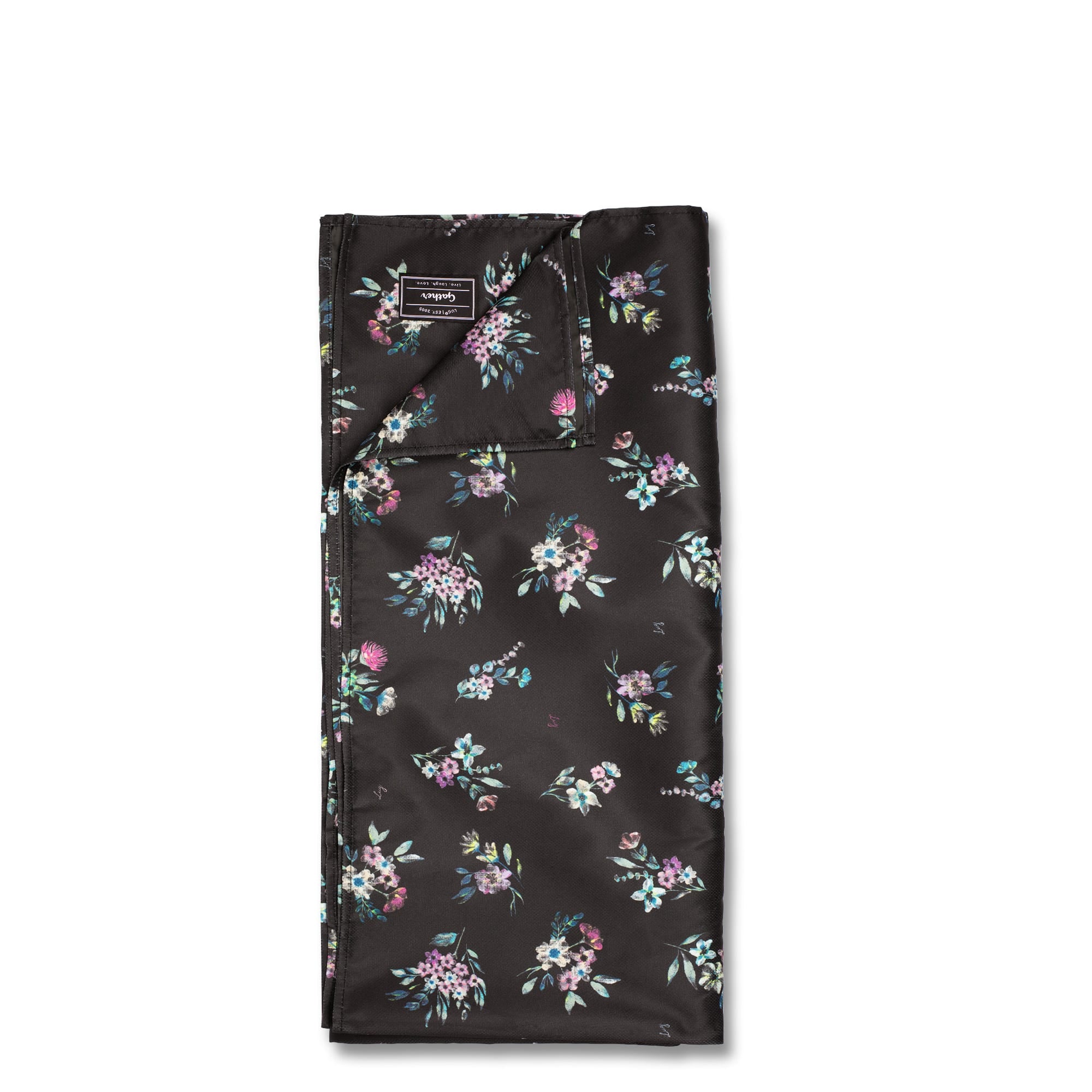 Gather Picnic Blanket - BOUQUET BLACK - Gather_BouquetBlack_03
