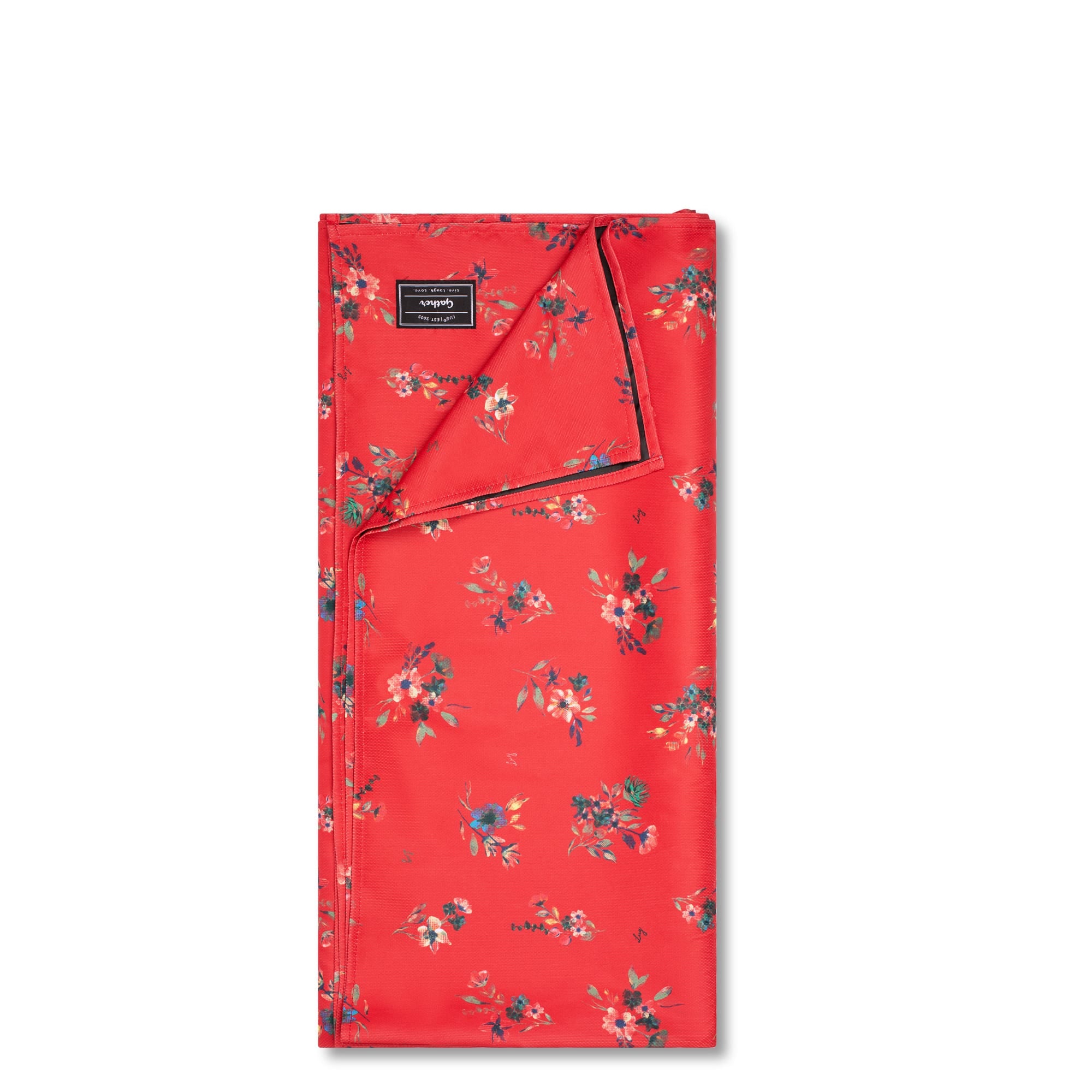 Gather Picnic Blanket - BOUQUET RED - Gather_BouquetRed_04