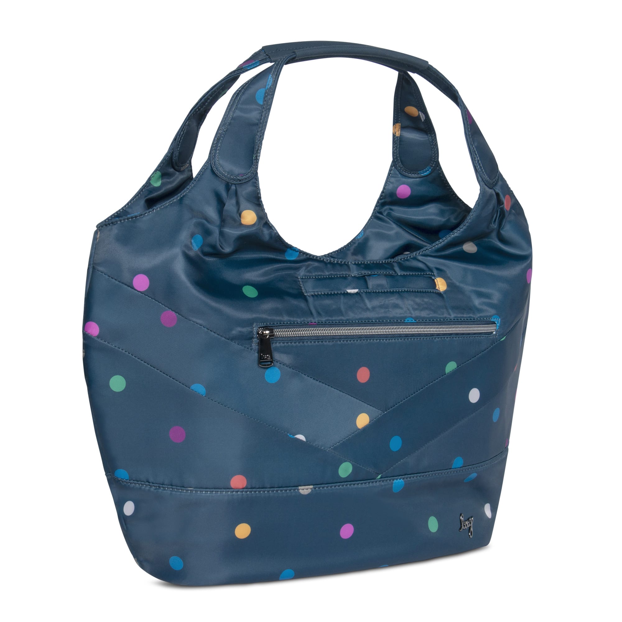 Gondola SE Tote Bag - MULTI DOTS NAVY - GondolaSE_MultiDotsNavy_2