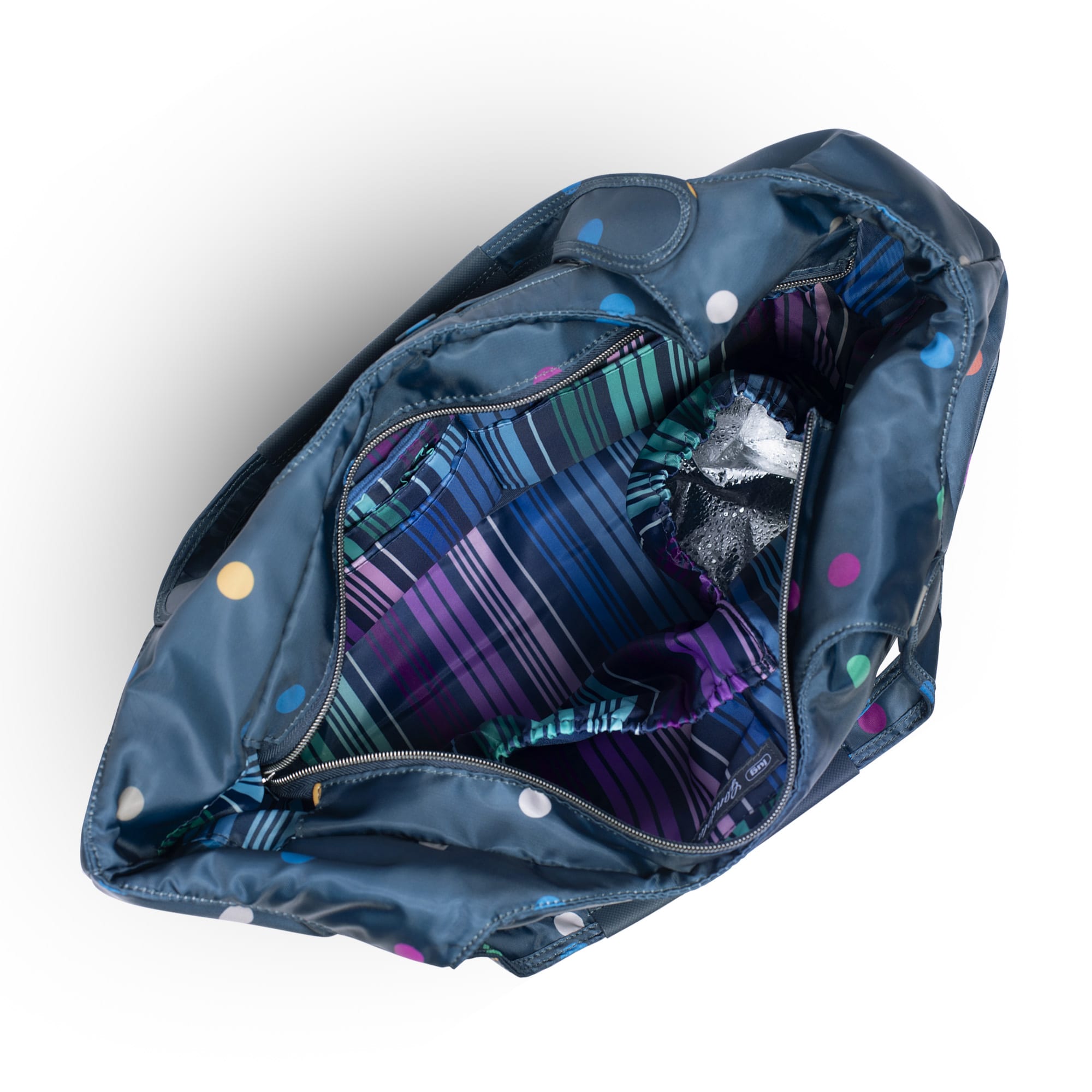 Gondola SE Tote Bag - MULTI DOTS NAVY - GondolaSE_MultiDotsNavy_5