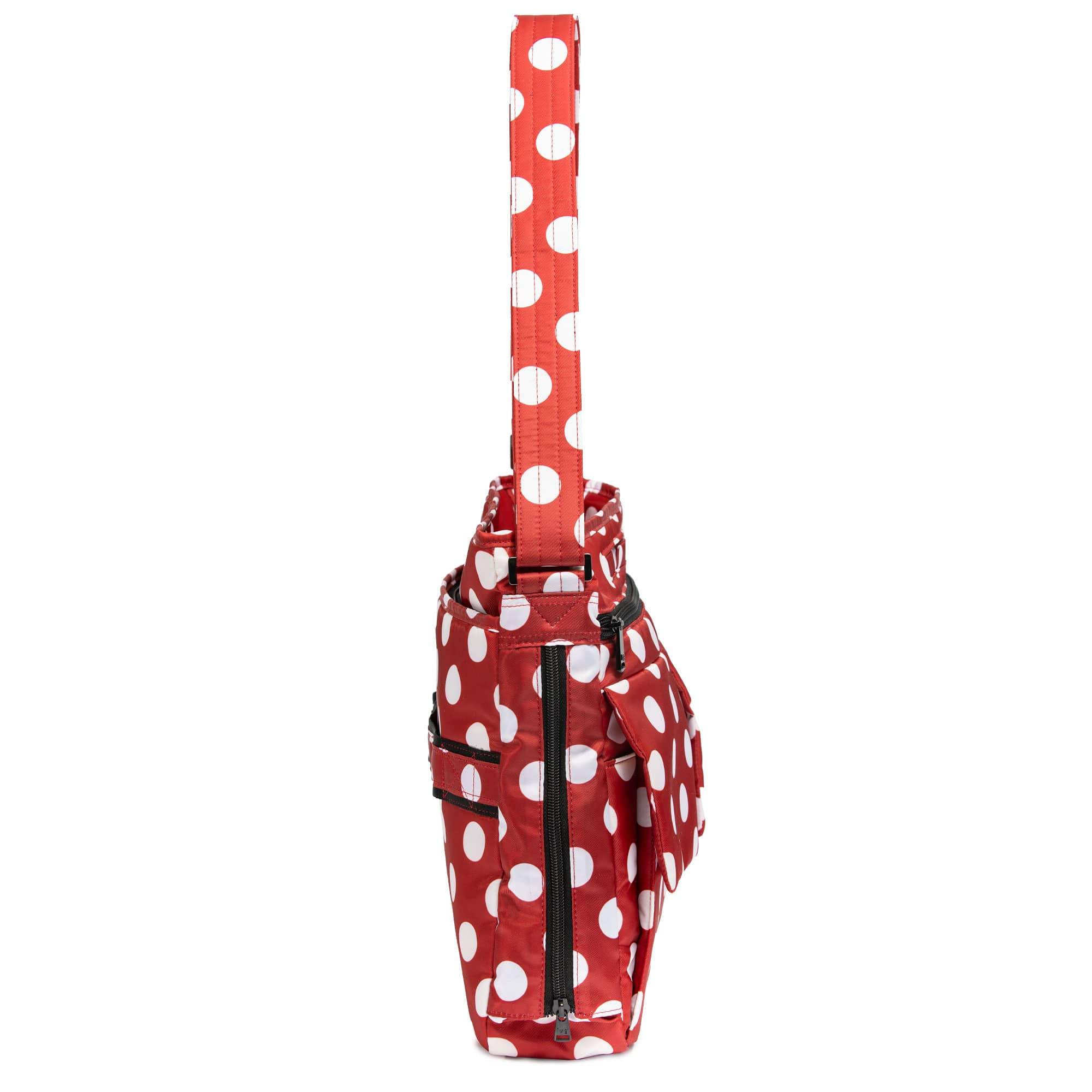 Happy Camper Messenger Bag - CRIMSON LARGE DOT - HappyCamper_CrimsonLgDot_03