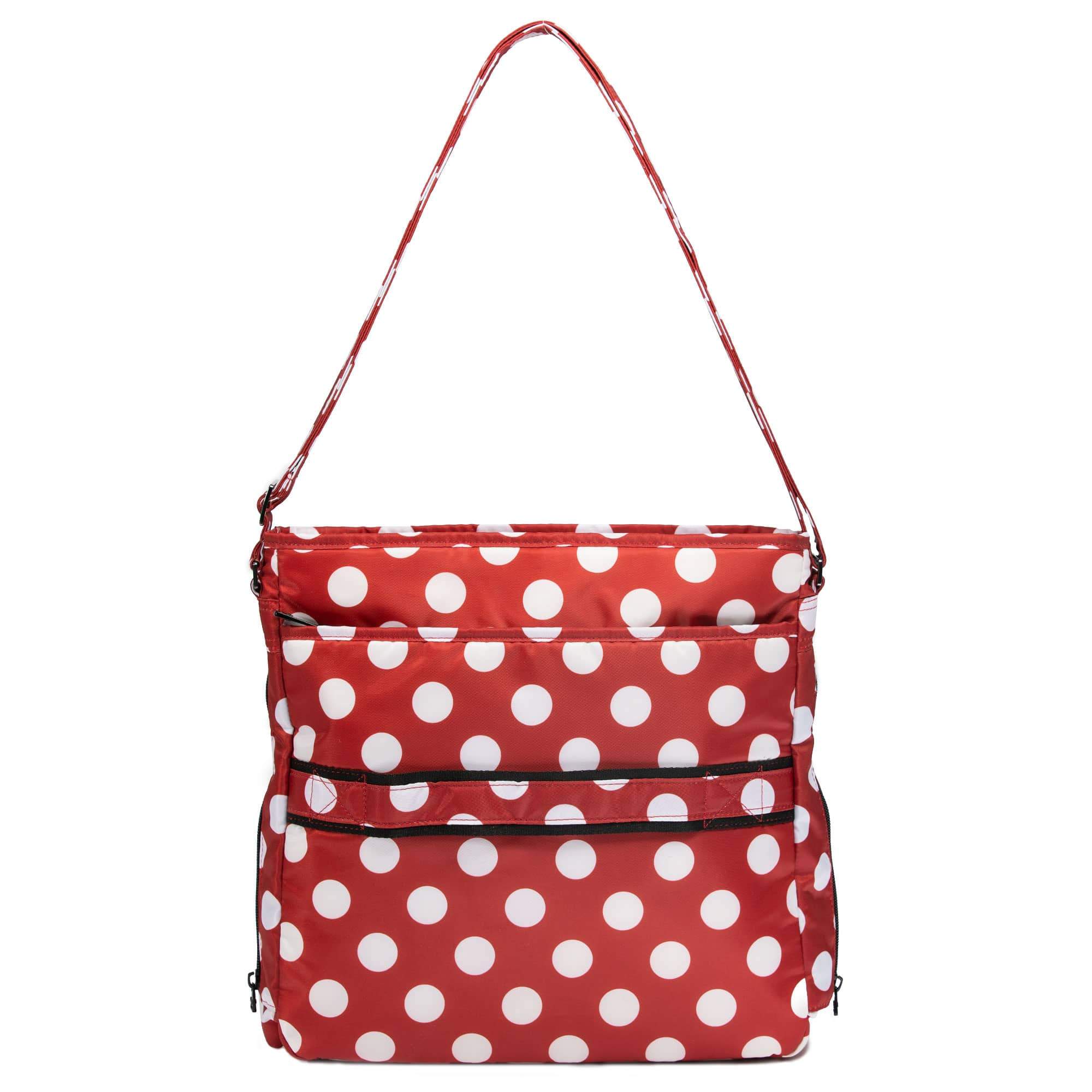 Happy Camper Messenger Bag - CRIMSON LARGE DOT - HappyCamper_CrimsonLgDot_04