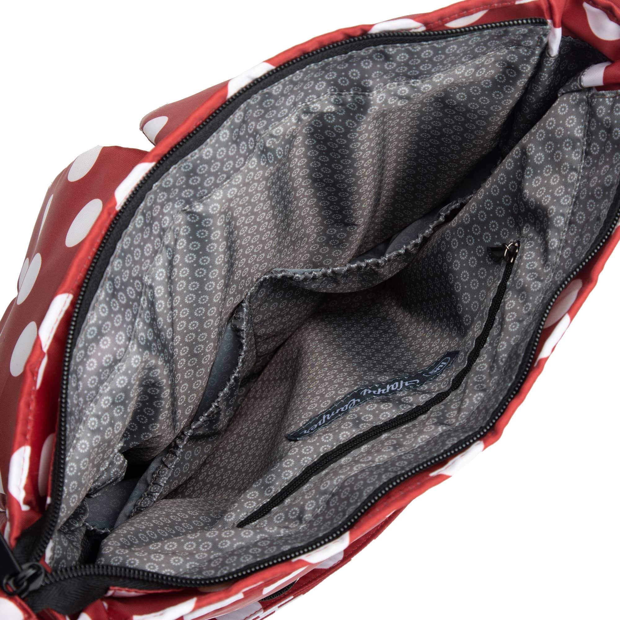 Happy Camper Messenger Bag - CRIMSON LARGE DOT - HappyCamper_CrimsonLgDot_05