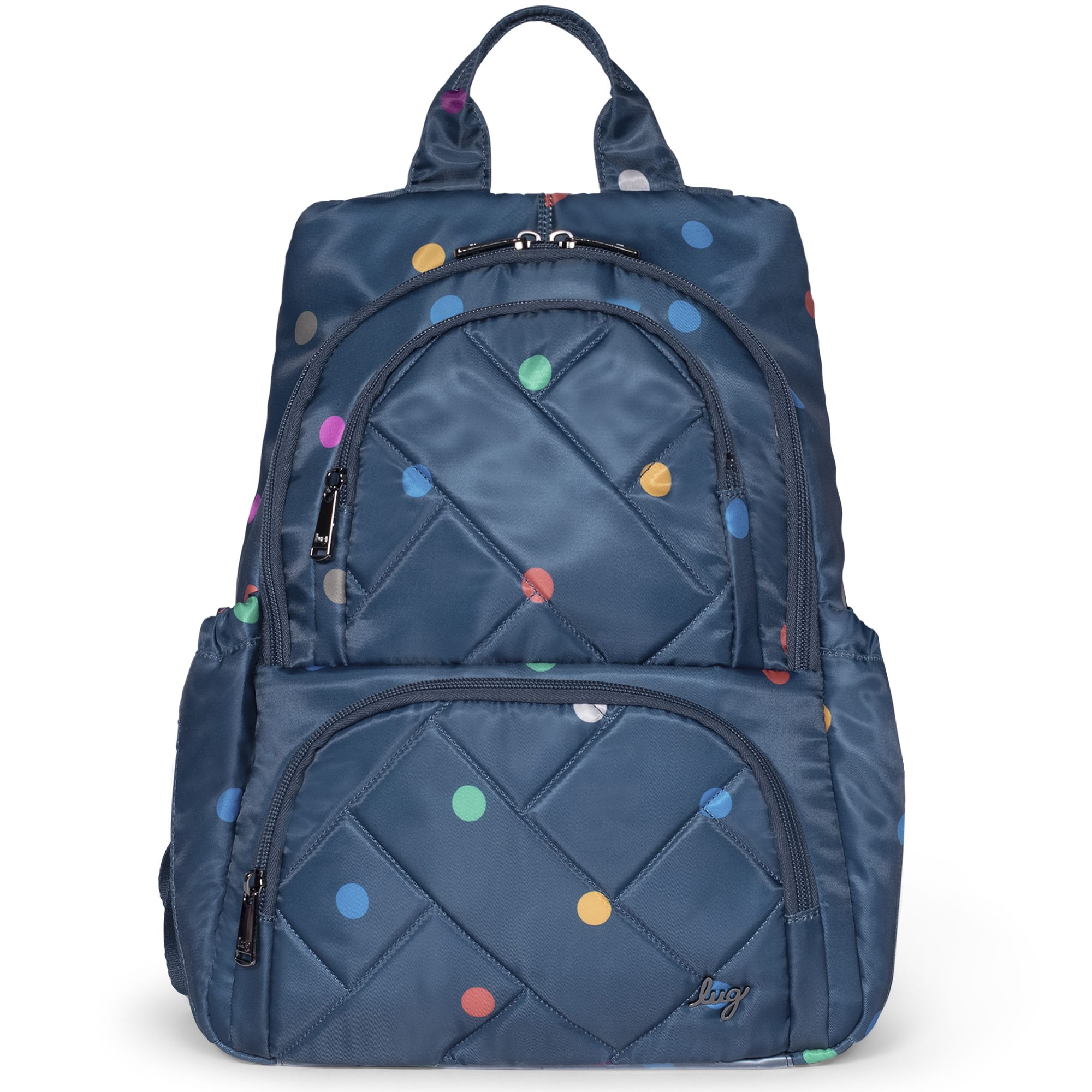 Hatchback 3 Backpack - MULTI DOTS NAVY - Hatchback3_MultiDotNavy_01
