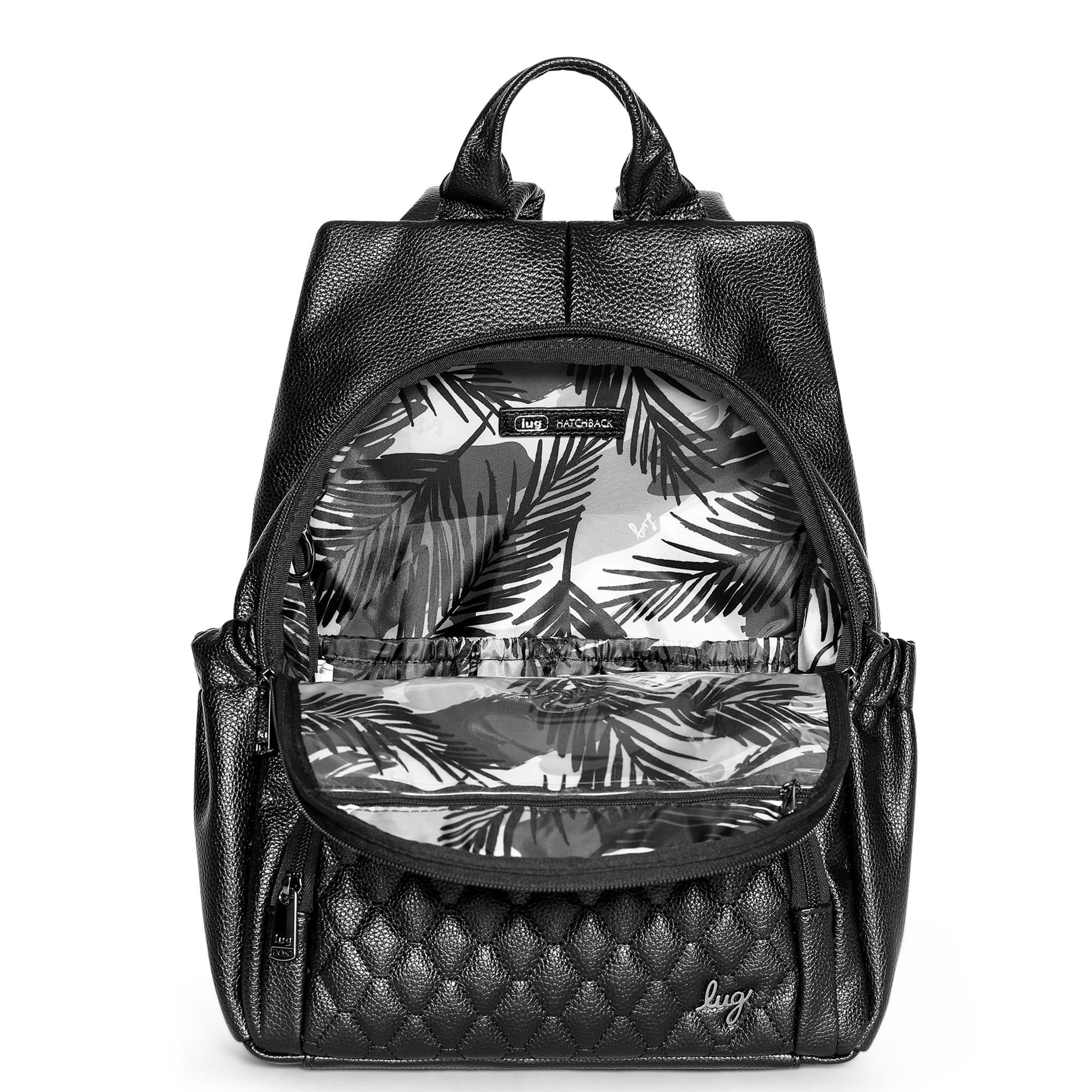 Hatchback Classic VL Backpack - BLACK ABSTRACT FERNS - HatchbackVL_Black_05_7f374ec2-647f-44a4-a95f-54691a56faca