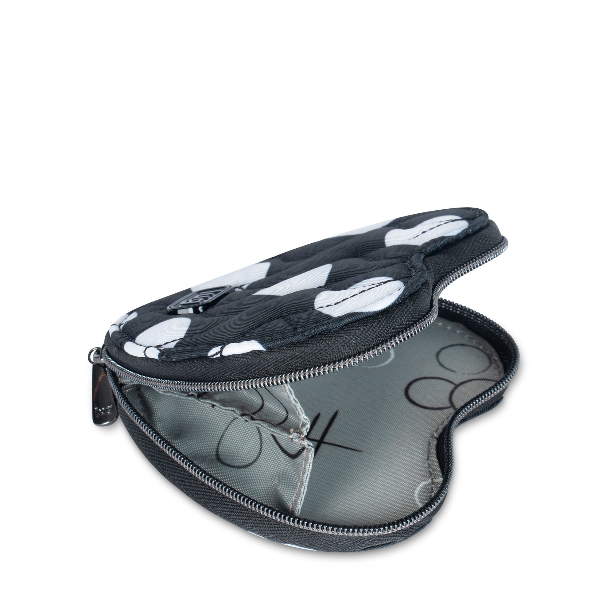 Heart Pouch - BLACK LARGE DOT - HeartPouch_BlackLGDot_05