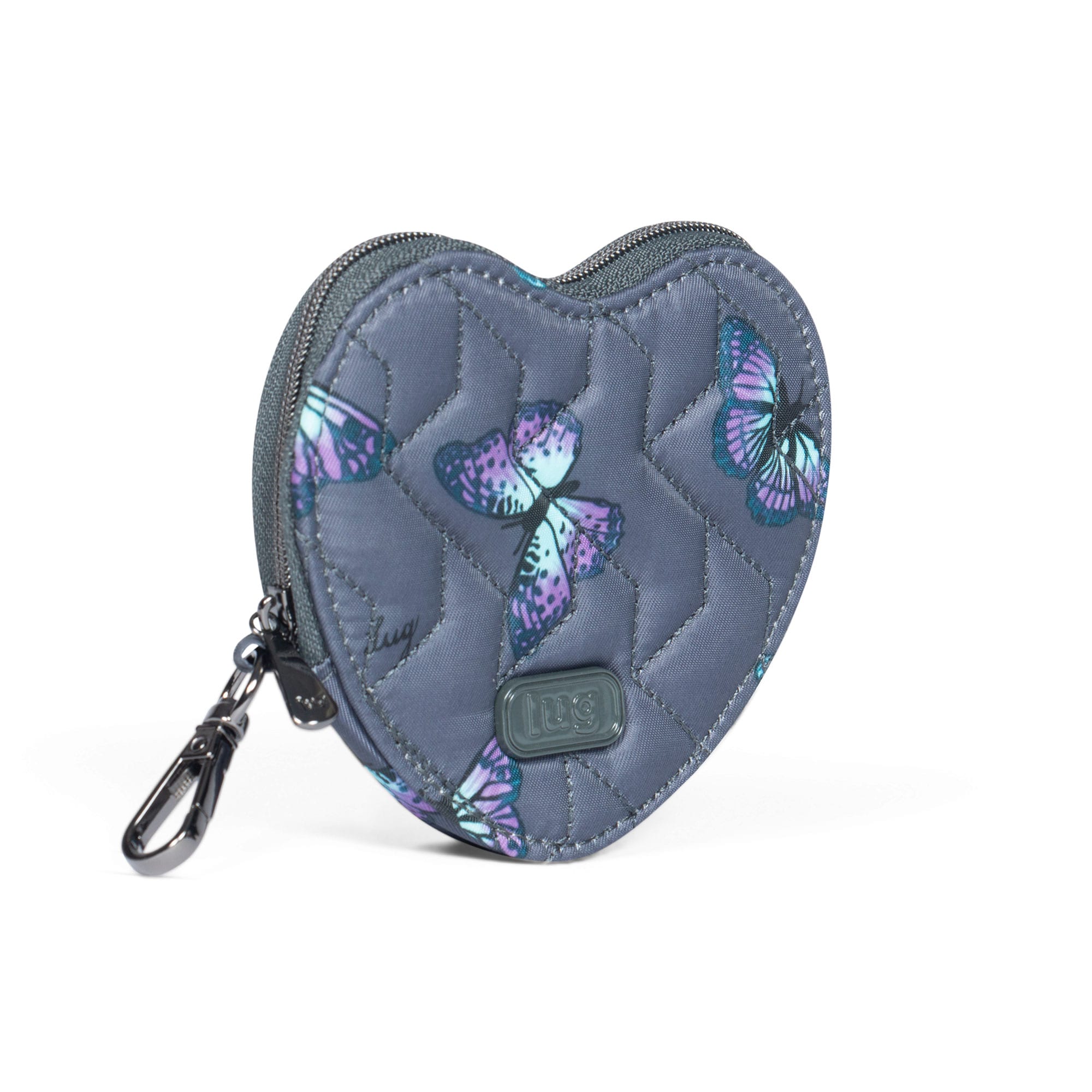 Heart Pouch - BUTTERFLY GREY - HeartPouch_ButterflyGrey_02
