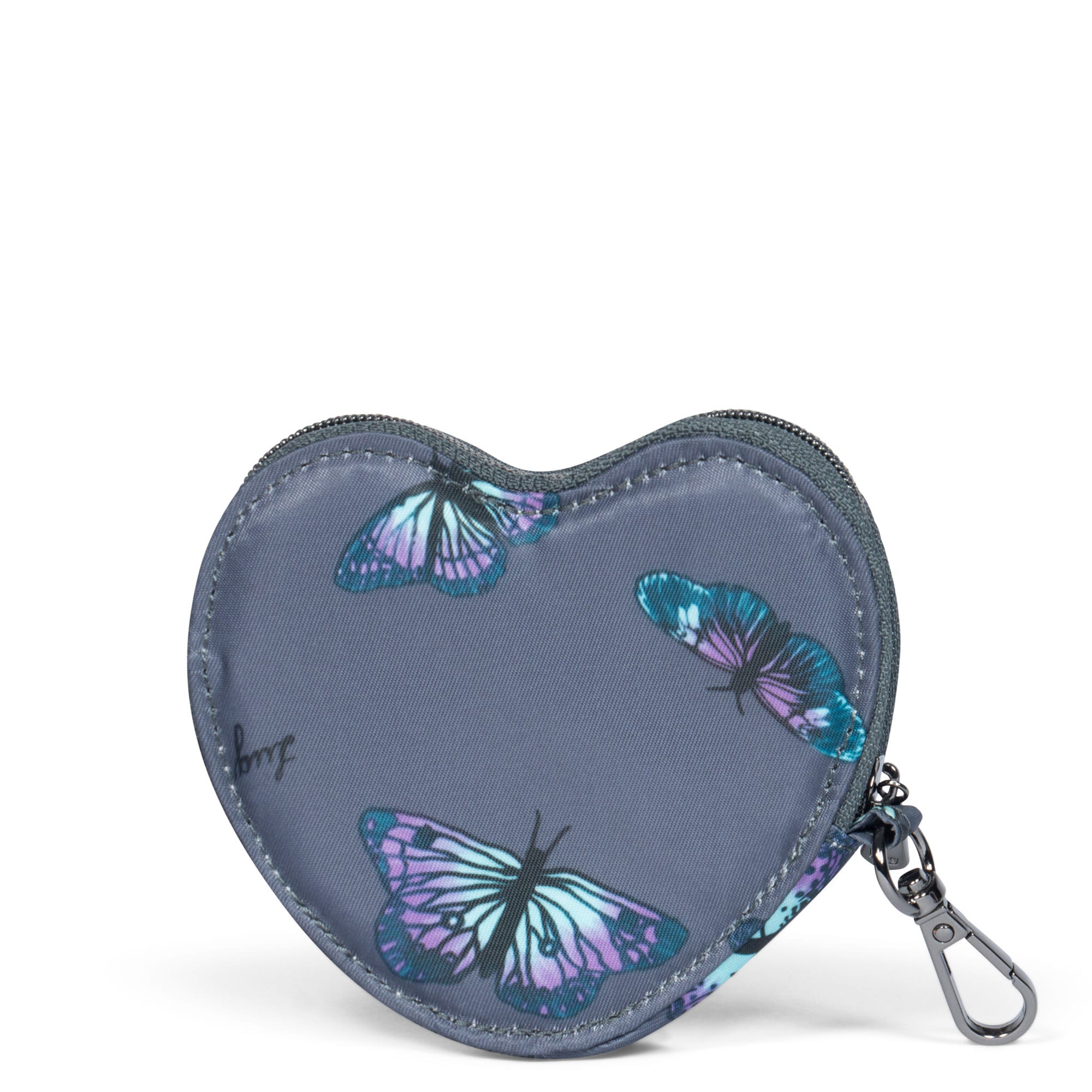 Heart Pouch - BUTTERFLY GREY - HeartPouch_ButterflyGrey_04