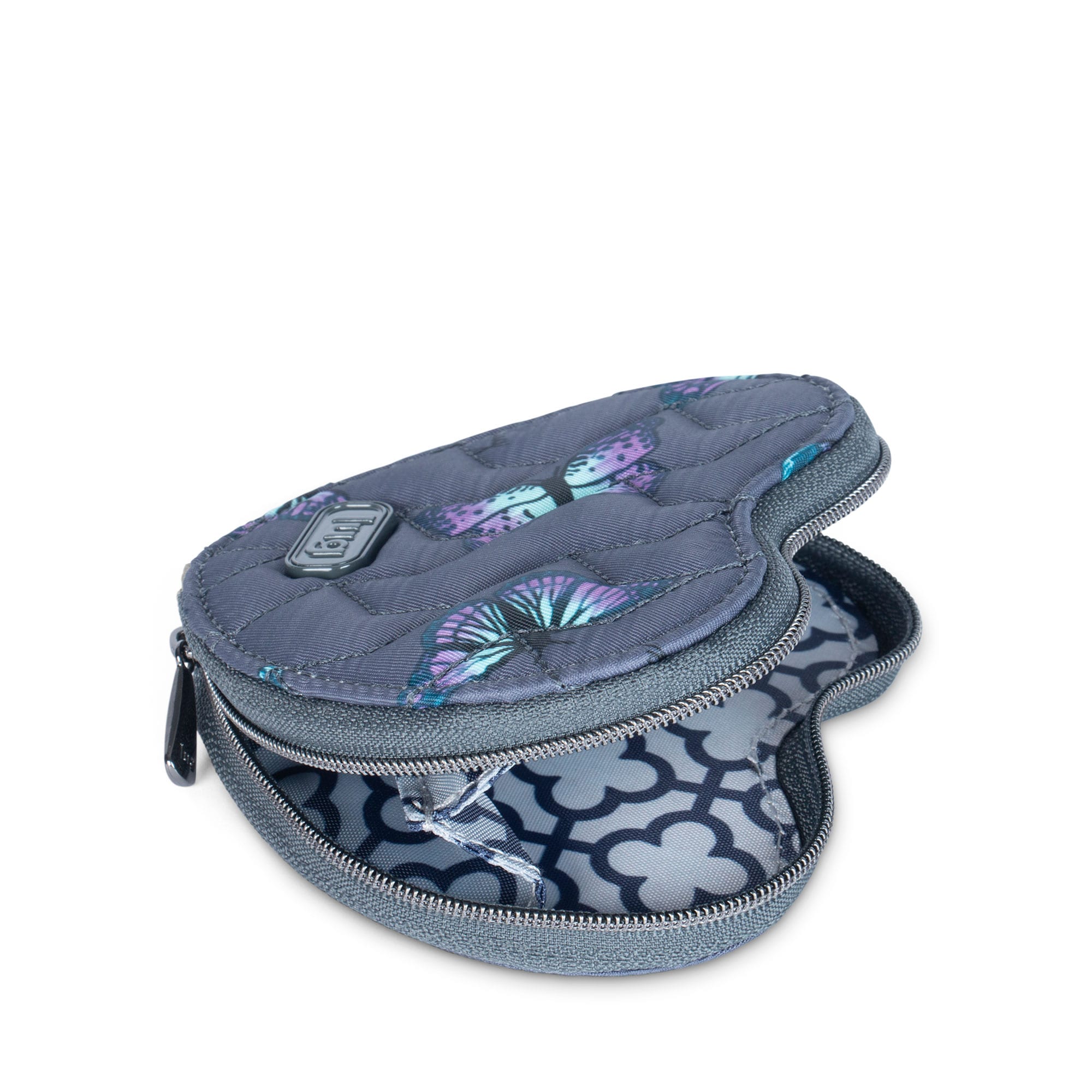 Heart Pouch - BUTTERFLY GREY - HeartPouch_ButterflyGrey_05