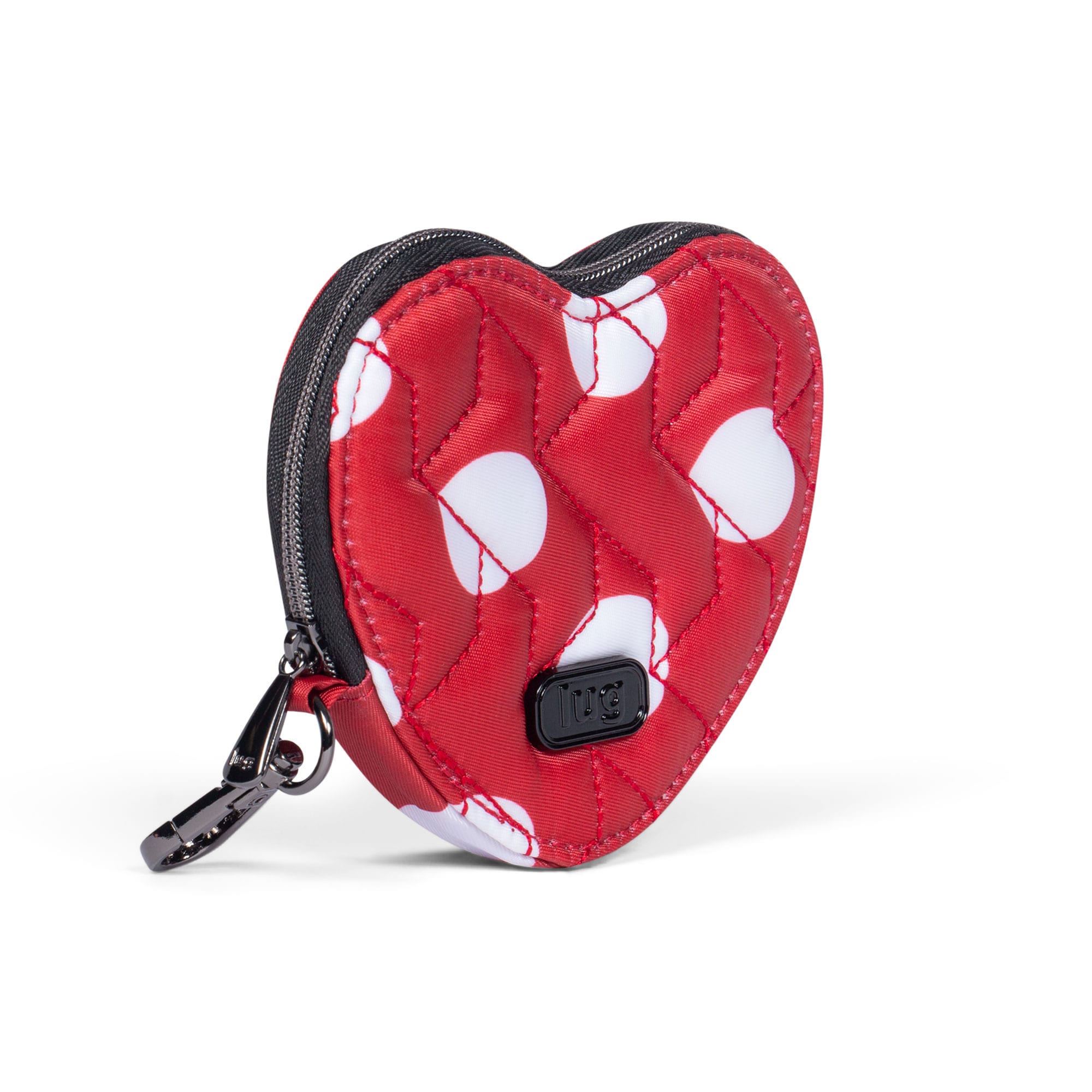 Heart Pouch - CRIMSON LARGE DOT - HeartPouch_CrimsonLGDot_02