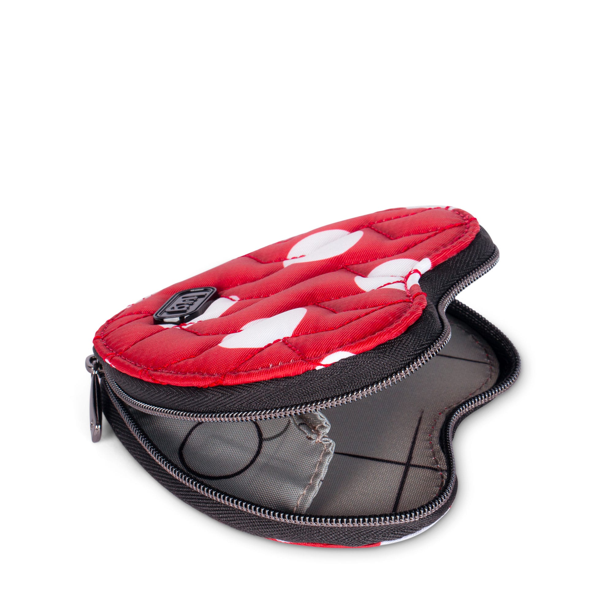 Heart Pouch - CRIMSON LARGE DOT - HeartPouch_CrimsonLGDot_05