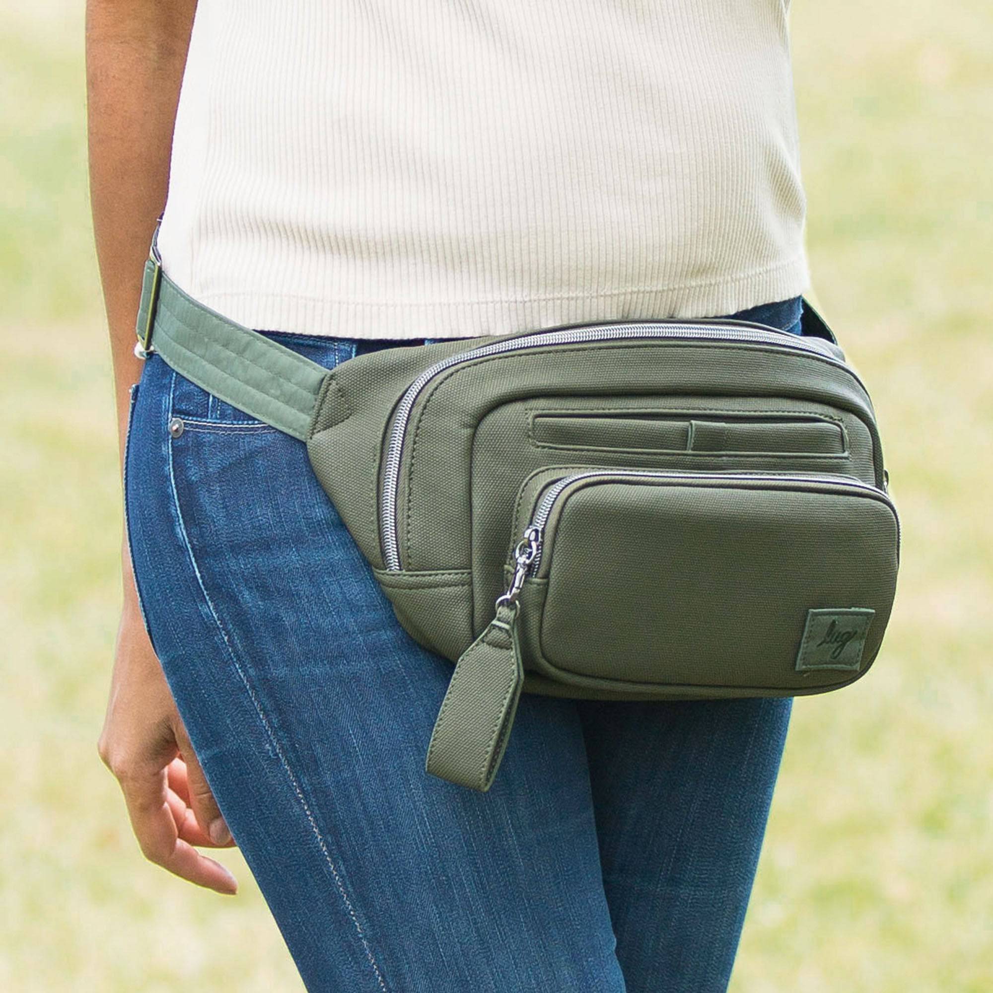 Hitch Matte Luxe VL Belt Bag - OLIVE GREEN - Hitch_MatteLuxeLug_Hover