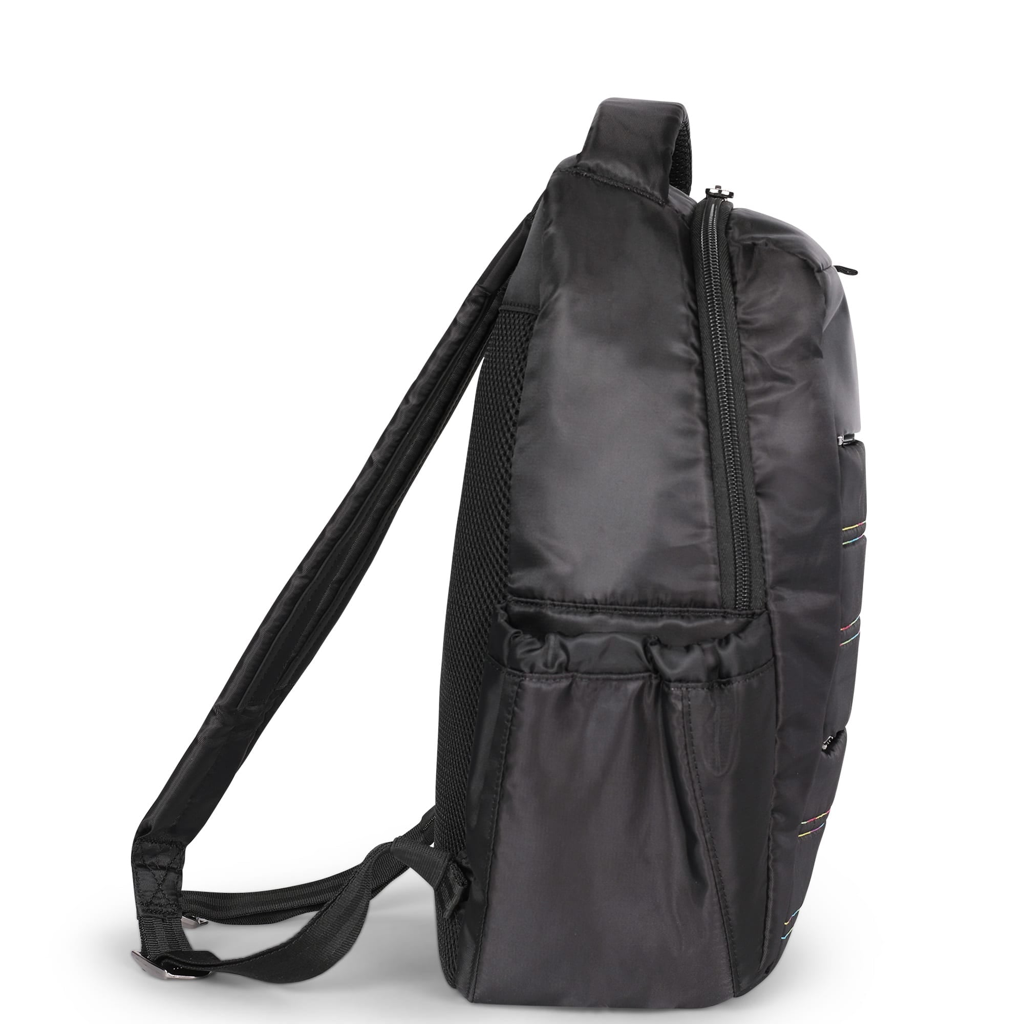 Hopper Backpack - BLACK RAINBOW STITCH - Hopper_BlackRainbowStitch_03
