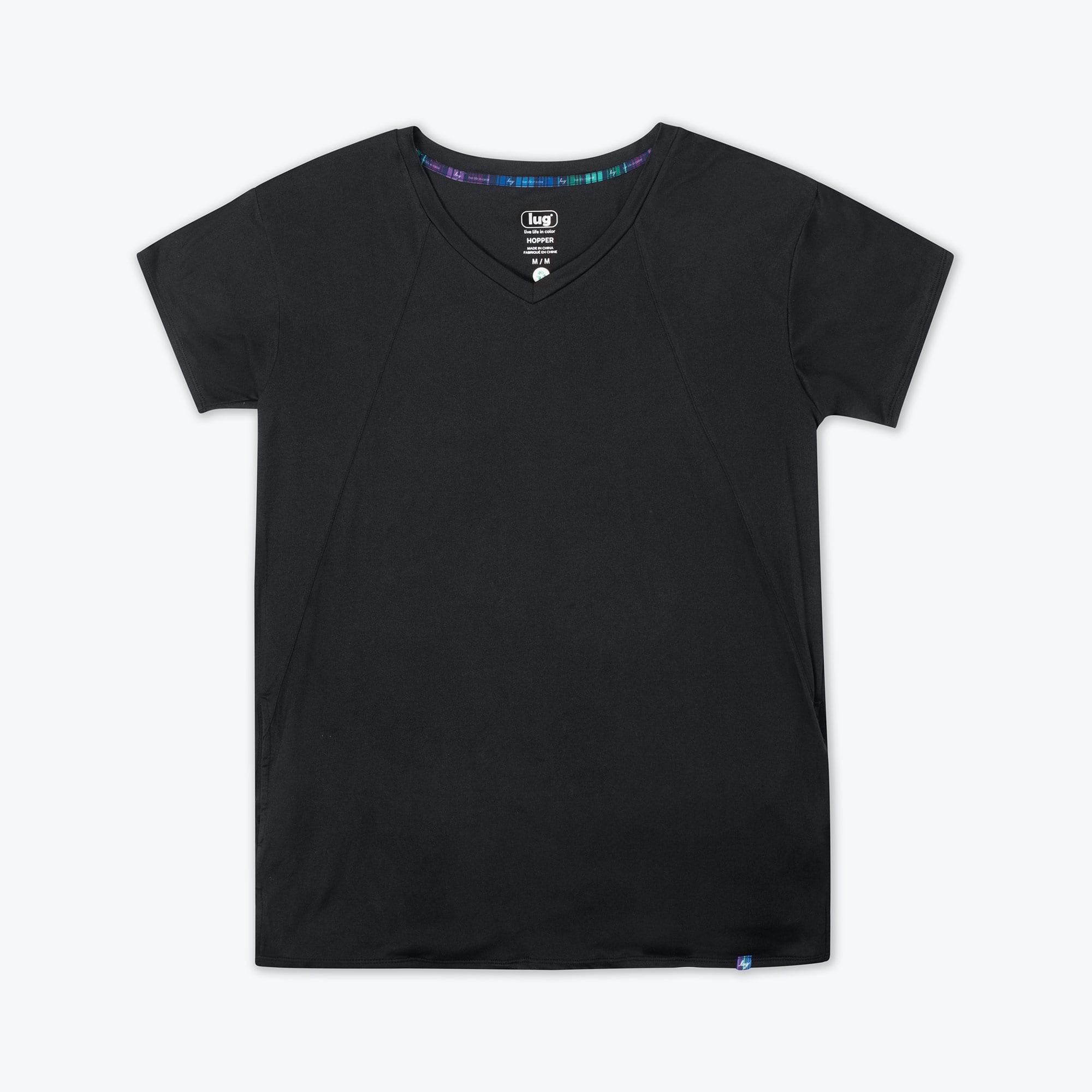 Hopper High Low Tunic Top - BLACK - Hopper_Black_06