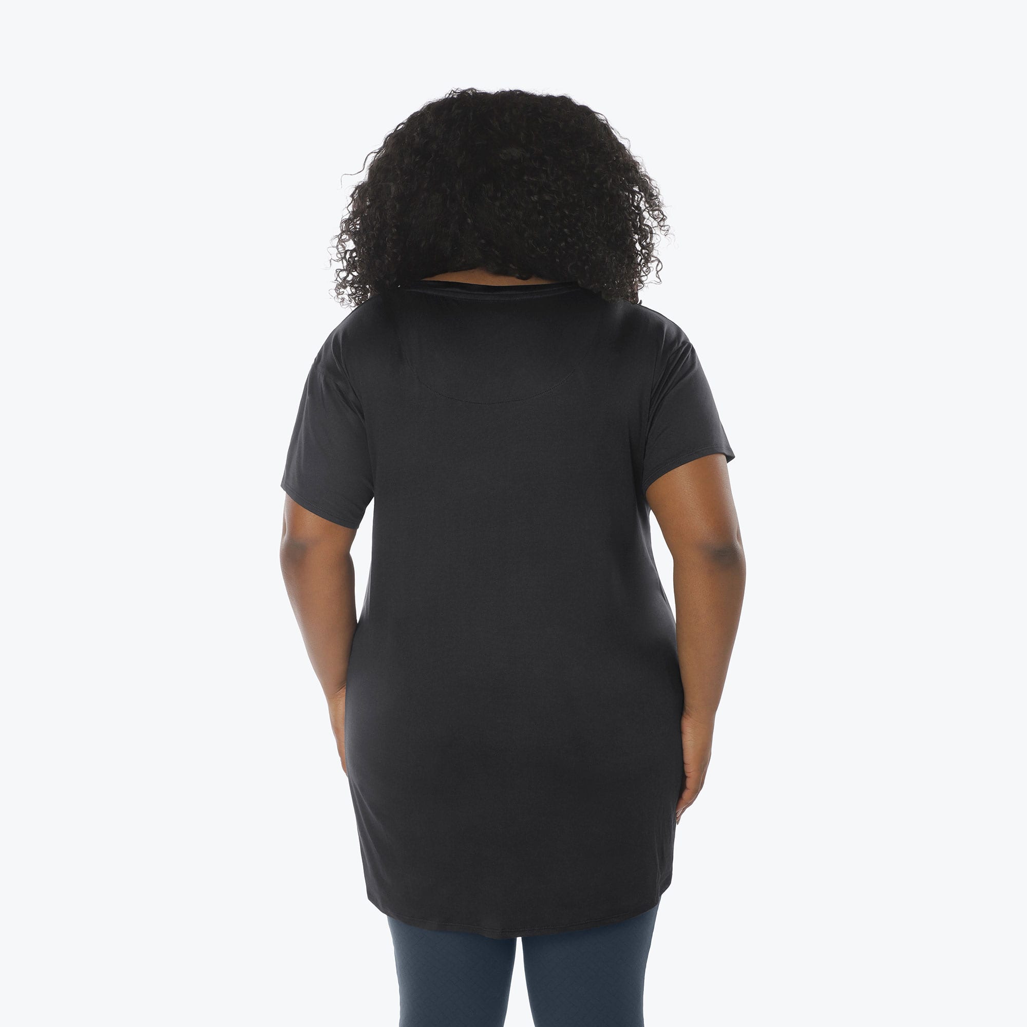 Hopper High Low Tunic Top - BLACK - Hopper_Black_XL_02