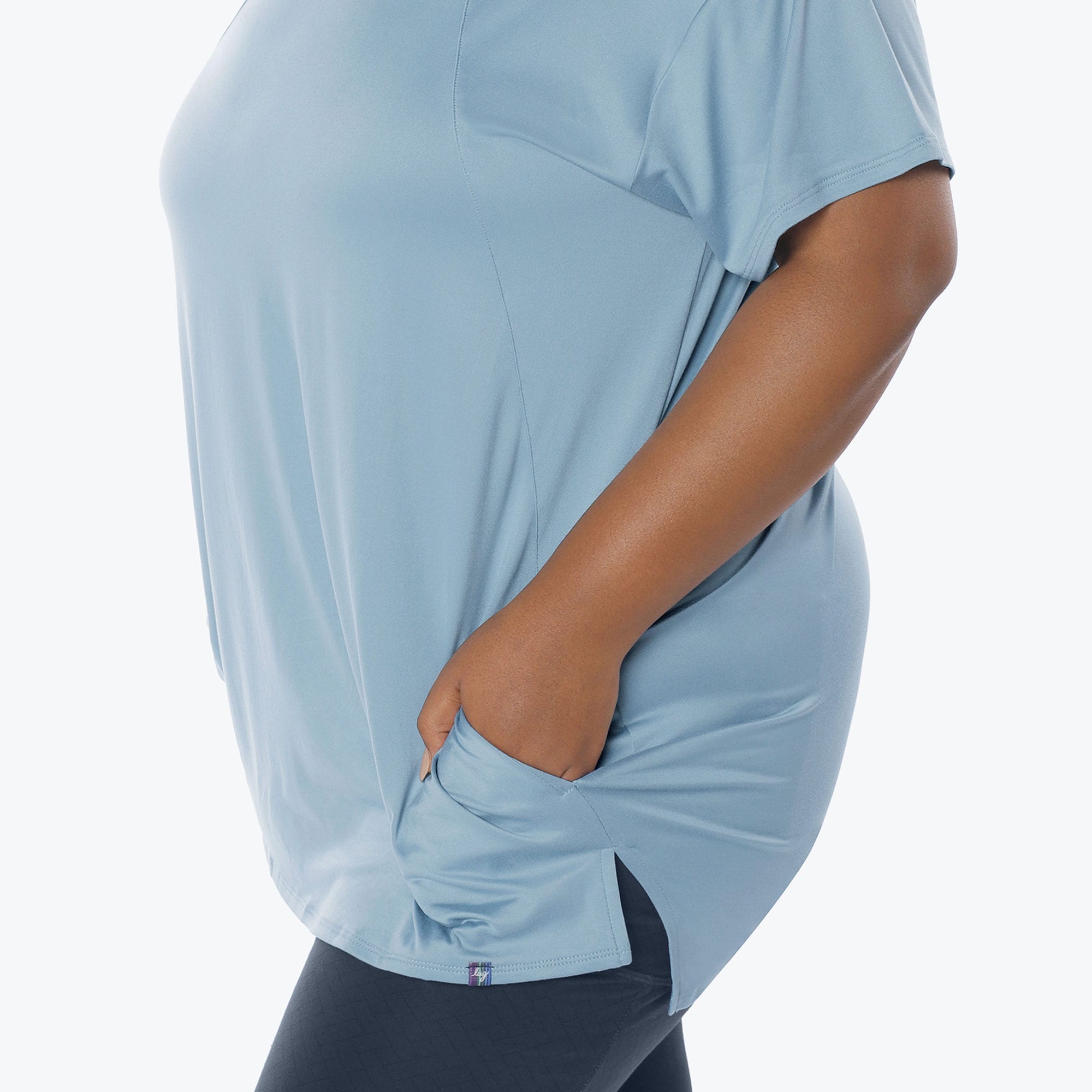 Hopper High Low Tunic Top - BLUE MOON ICEPOP - Hopper_BlueMoon_IcePop_XL_04