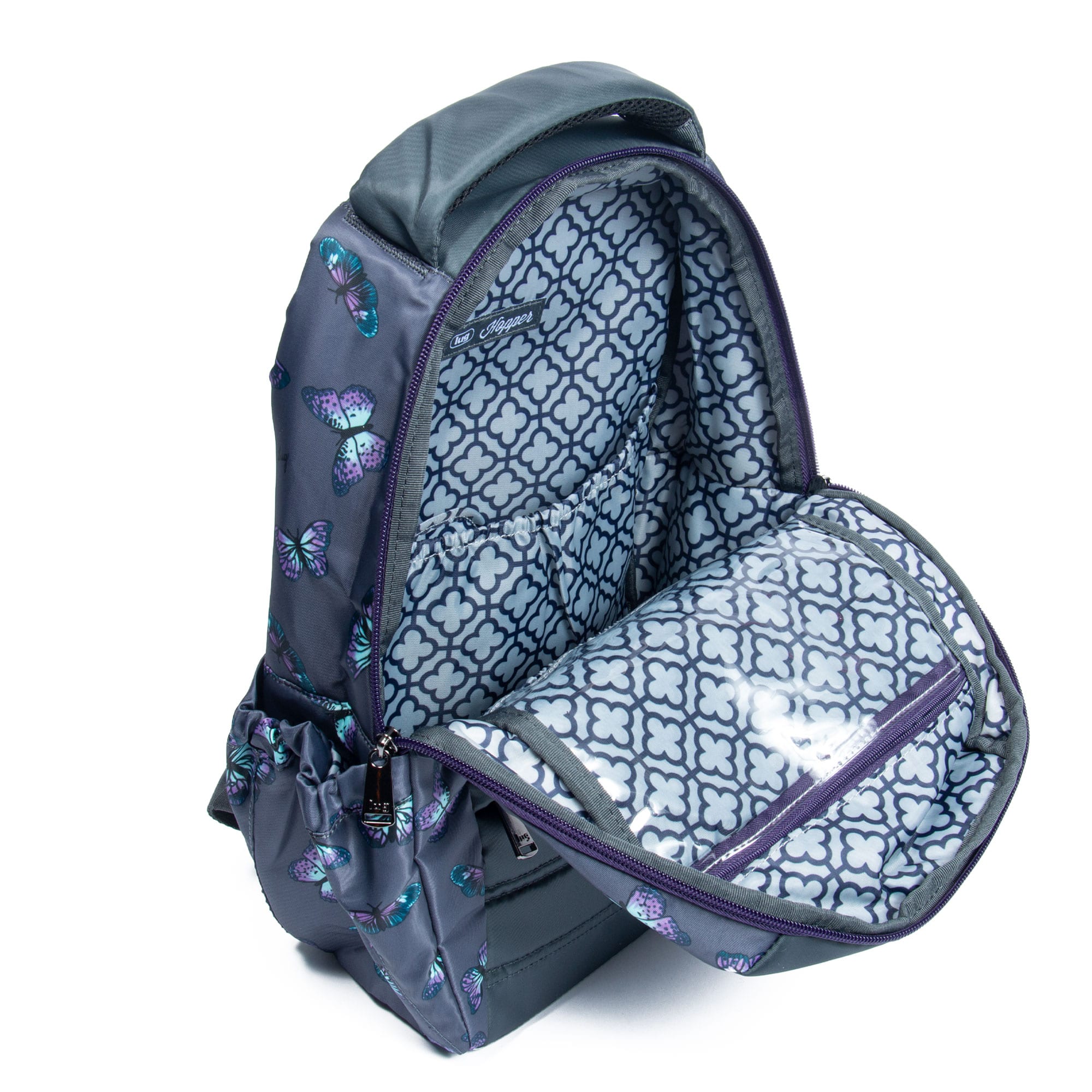 Hopper Backpack - BUTTERFLY GREY - Hopper_ButterflyGrey_05