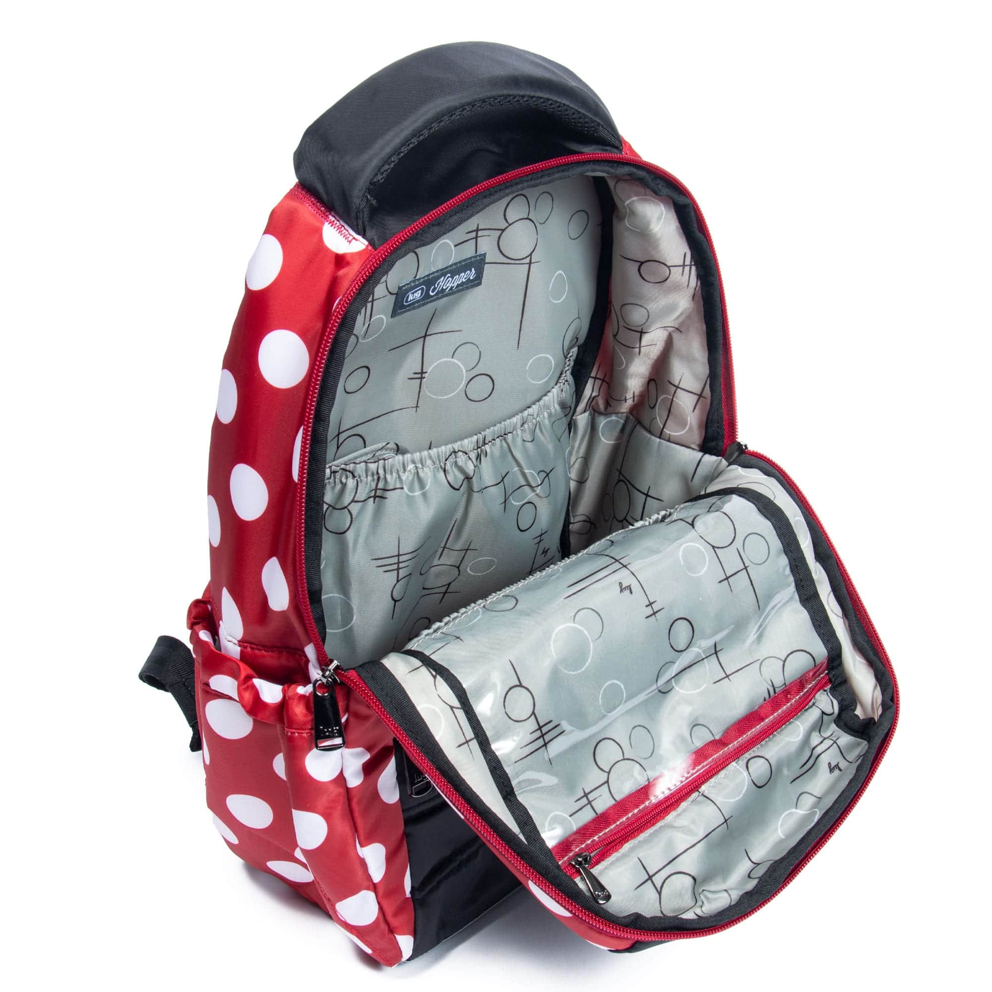 Hopper Backpack - CRIMSON LARGE DOT - Hopper_CrimsonLargeDot_05
