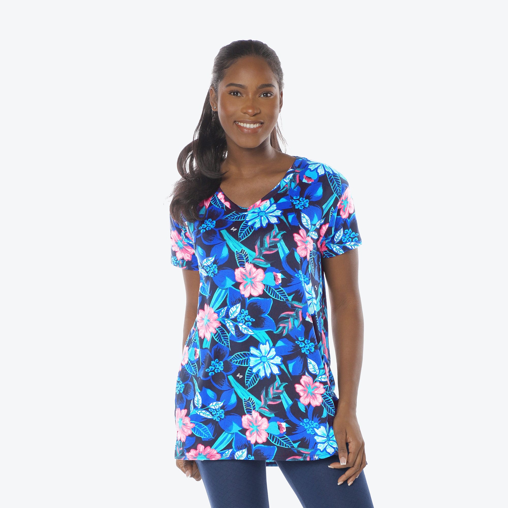 Hopper High Low Tunic Top - RESORT BLACK - Hopper_Resort_Black_S_01