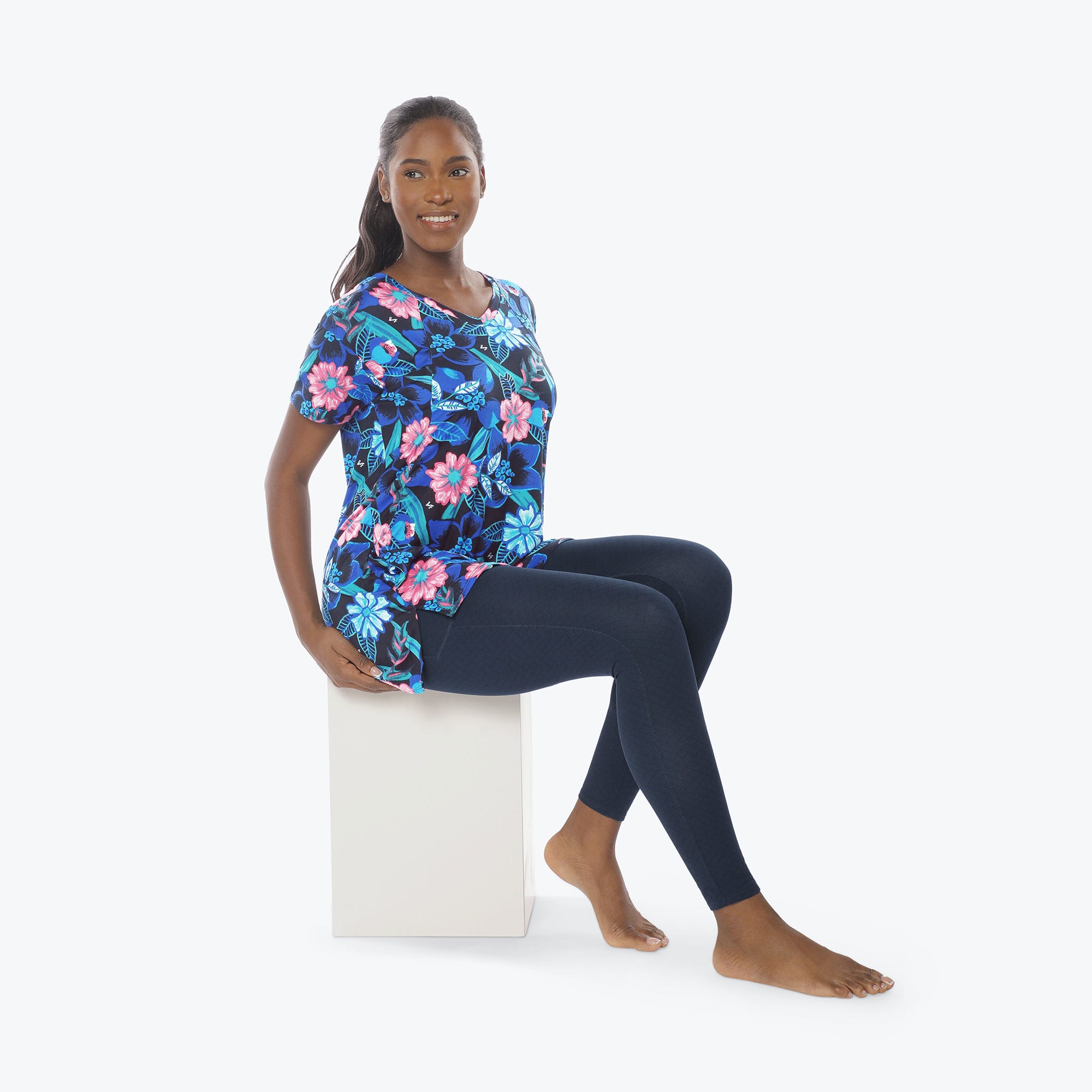 Hopper High Low Tunic Top - RESORT BLACK - Hopper_Resort_Black_S_05