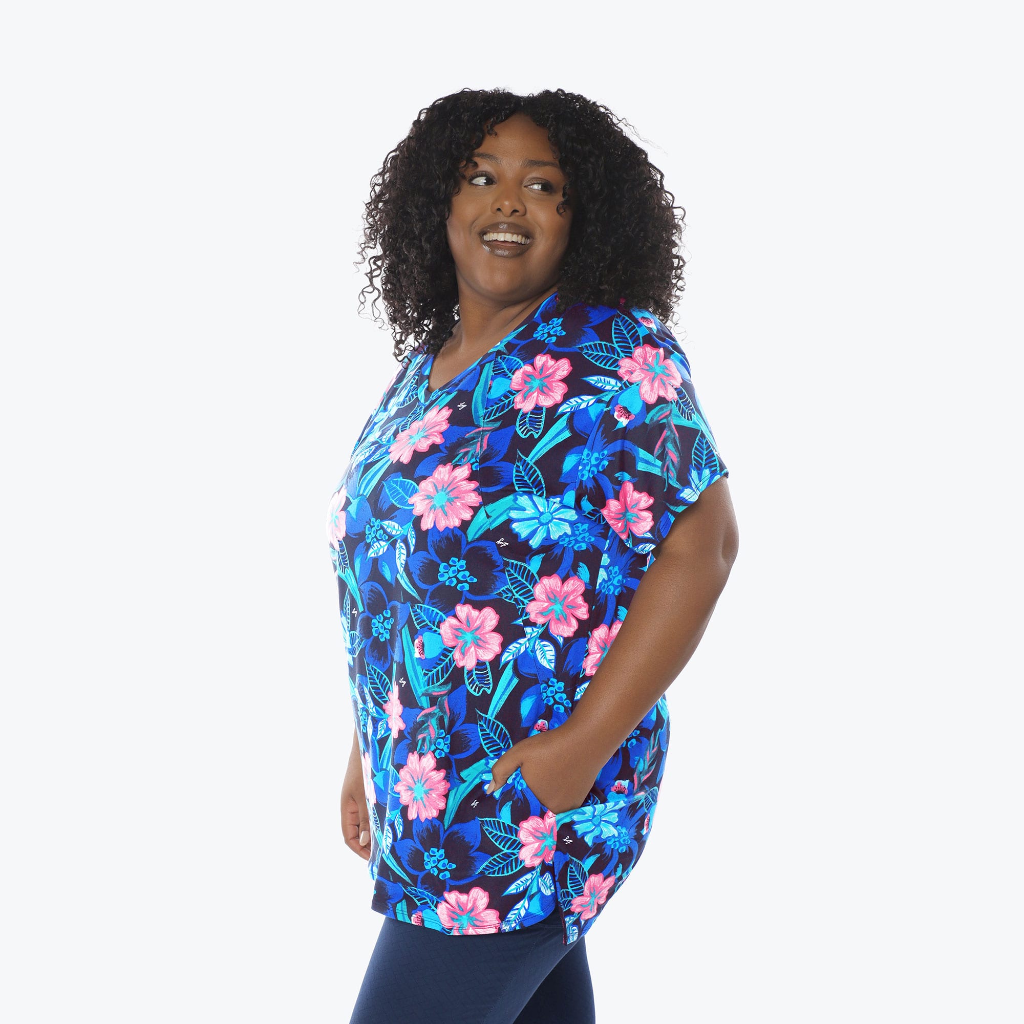 Hopper High Low Tunic Top - RESORT BLACK - Hopper_Resort_Black_XL_03