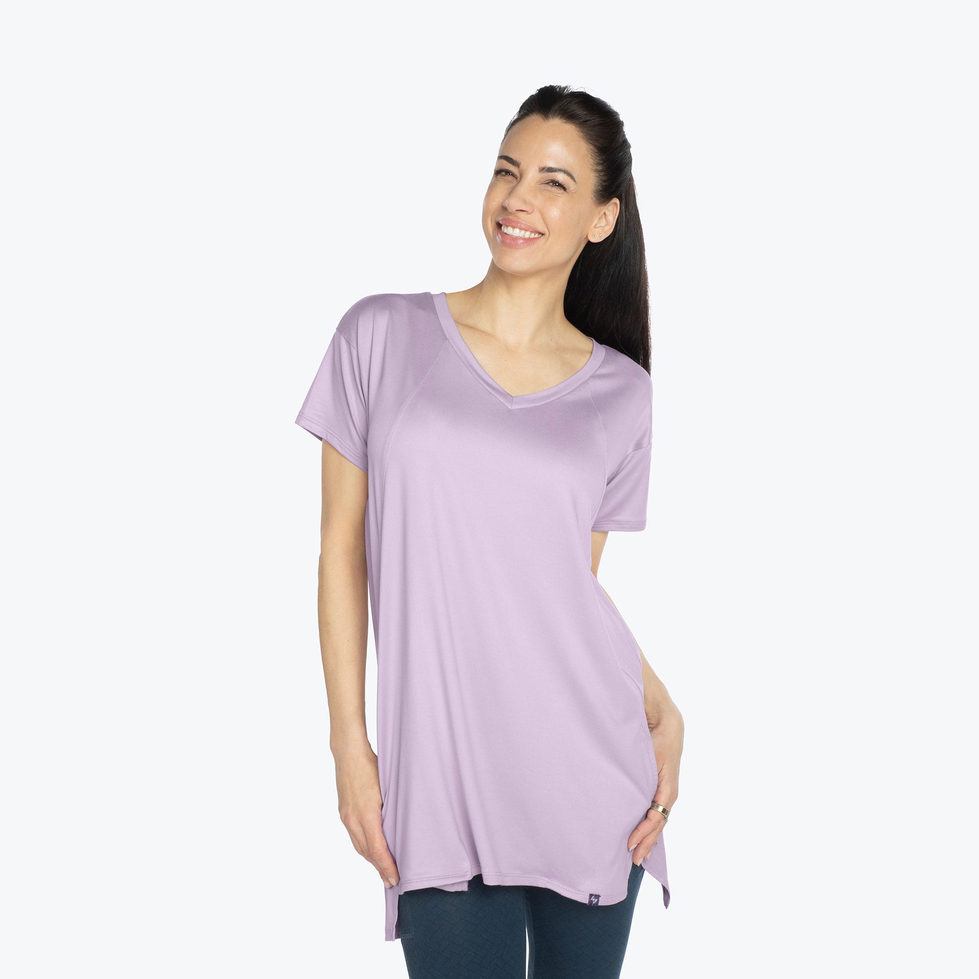 Hopper High Low Tunic Top - SUGARPLUM ICEPOP - Hopper_Sugarplum_S_01