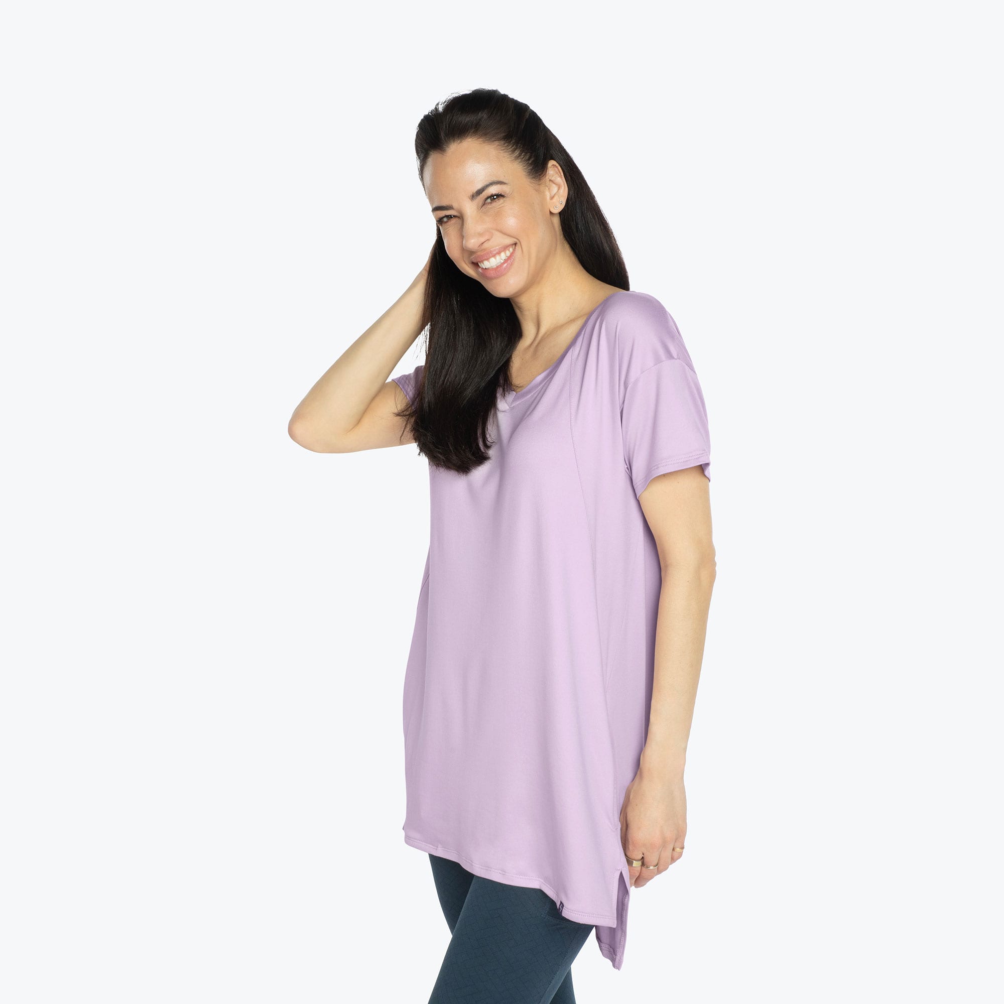 Hopper High Low Tunic Top - SUGARPLUM ICEPOP - Hopper_Sugarplum_S_03