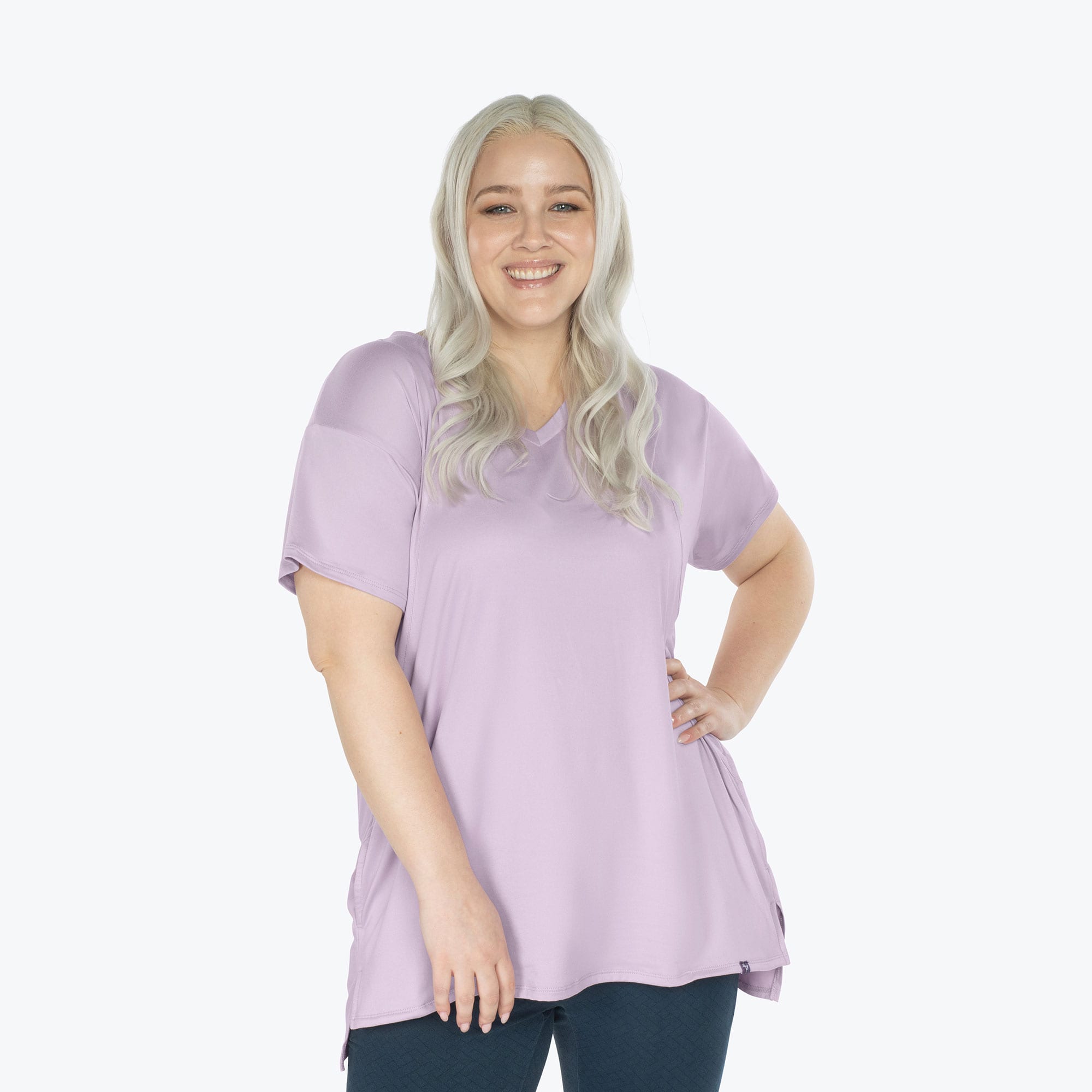 Hopper High Low Tunic Top - SUGARPLUM ICEPOP - Hopper_Sugarplum_XL_01