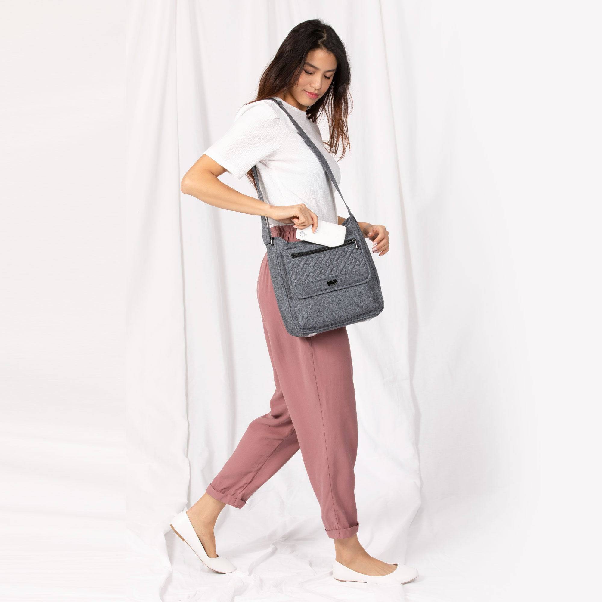 Hopscotch Crossbody Bag - - Hopscotch_HeatherGrey_07a