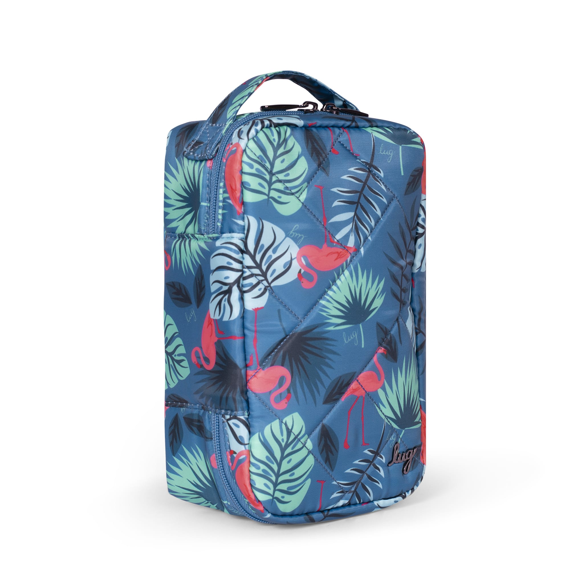 Hover Cosmetic Pouch - FLAMINGO BLUE - Hover_FlamingoBlue_02