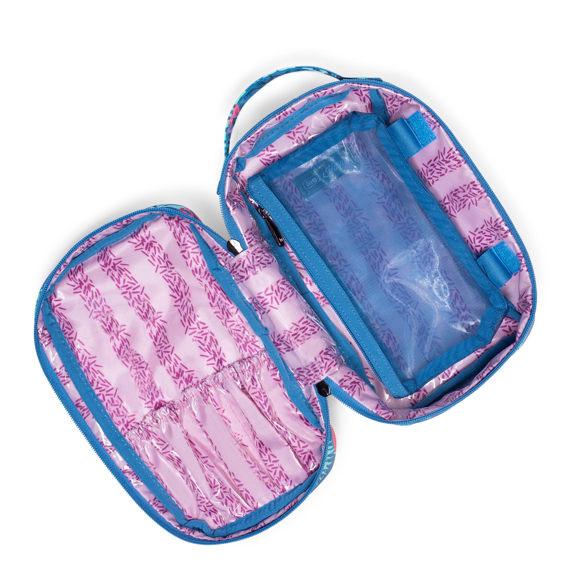 Hover Cosmetic Pouch - FLAMINGO BLUE - Hover_FlamingoBlue_05_01