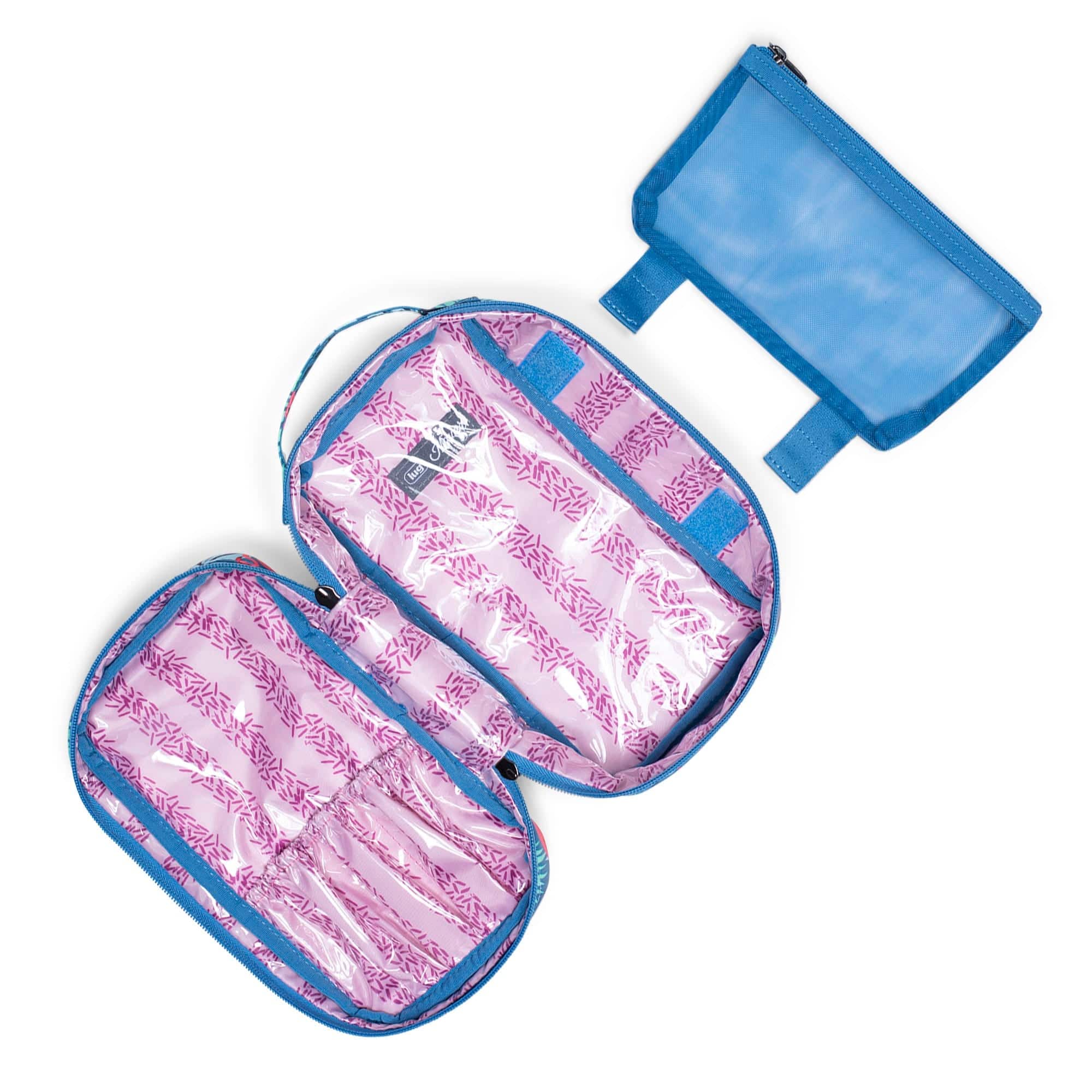 Hover Cosmetic Pouch - FLAMINGO BLUE - Hover_FlamingoBlue_05_03