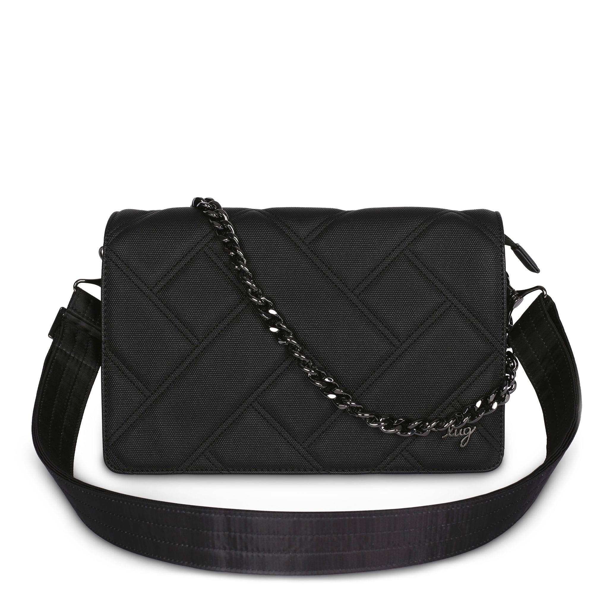 Huddle Matte Luxe VL Shoulder Bag - BLACK - HuddleMatteVL_MatteVL_Black_01