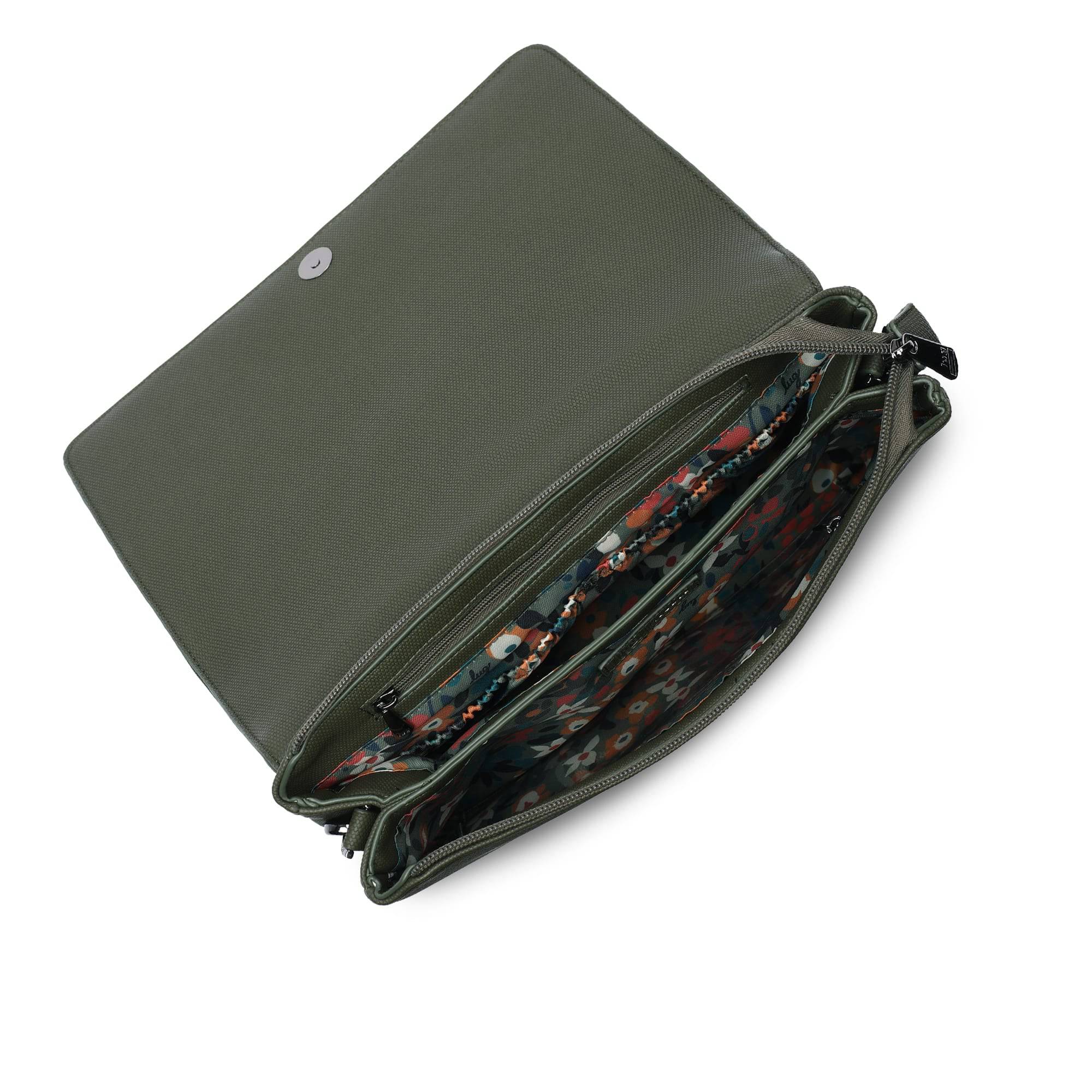 Huddle Matte Luxe VL Shoulder Bag - OLIVE - HuddleMatteVL_MatteVL_OliveGreen_05