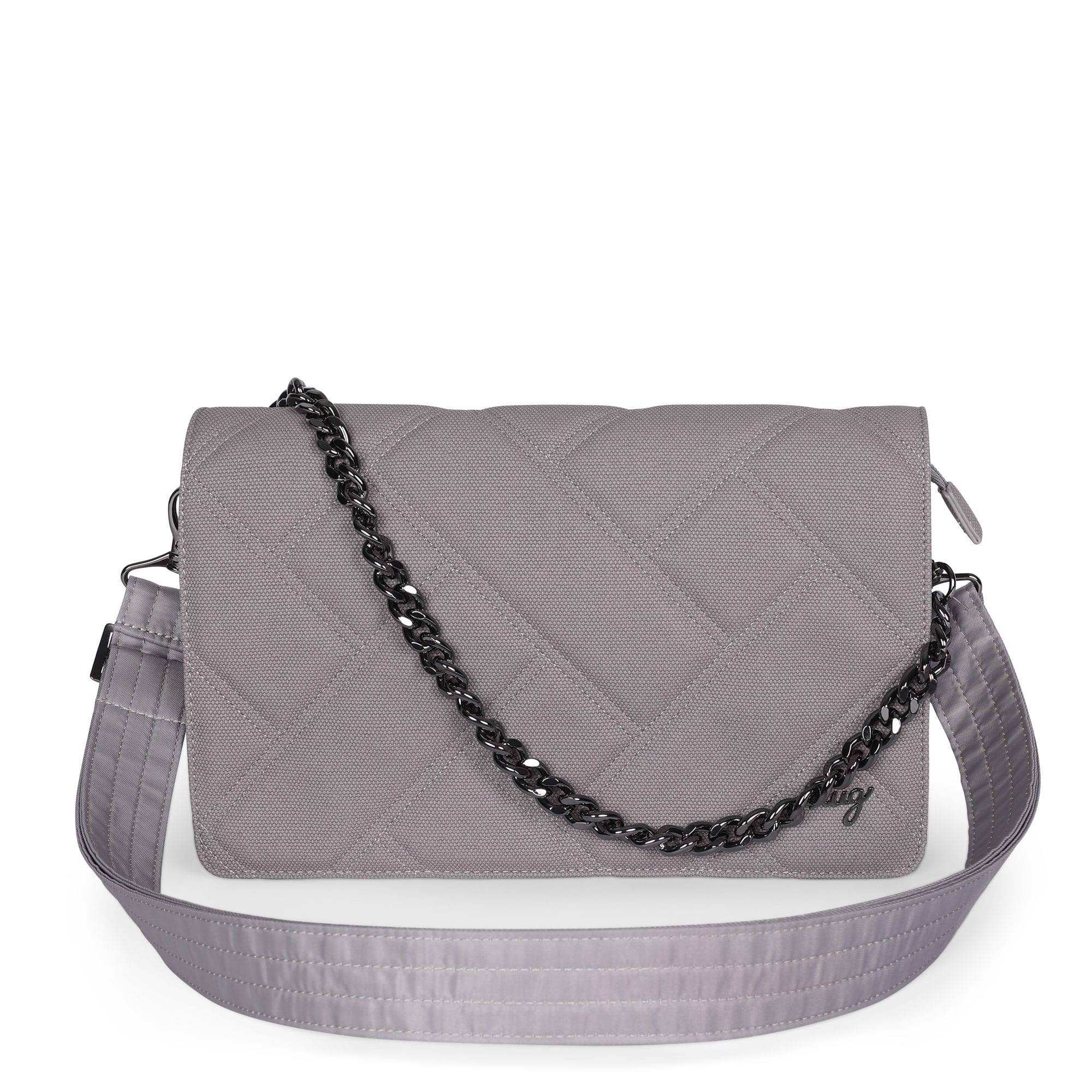 Huddle Matte Luxe VL Shoulder Bag - PEARL - HuddleMatteVL_MatteVL_PearlGrey_01